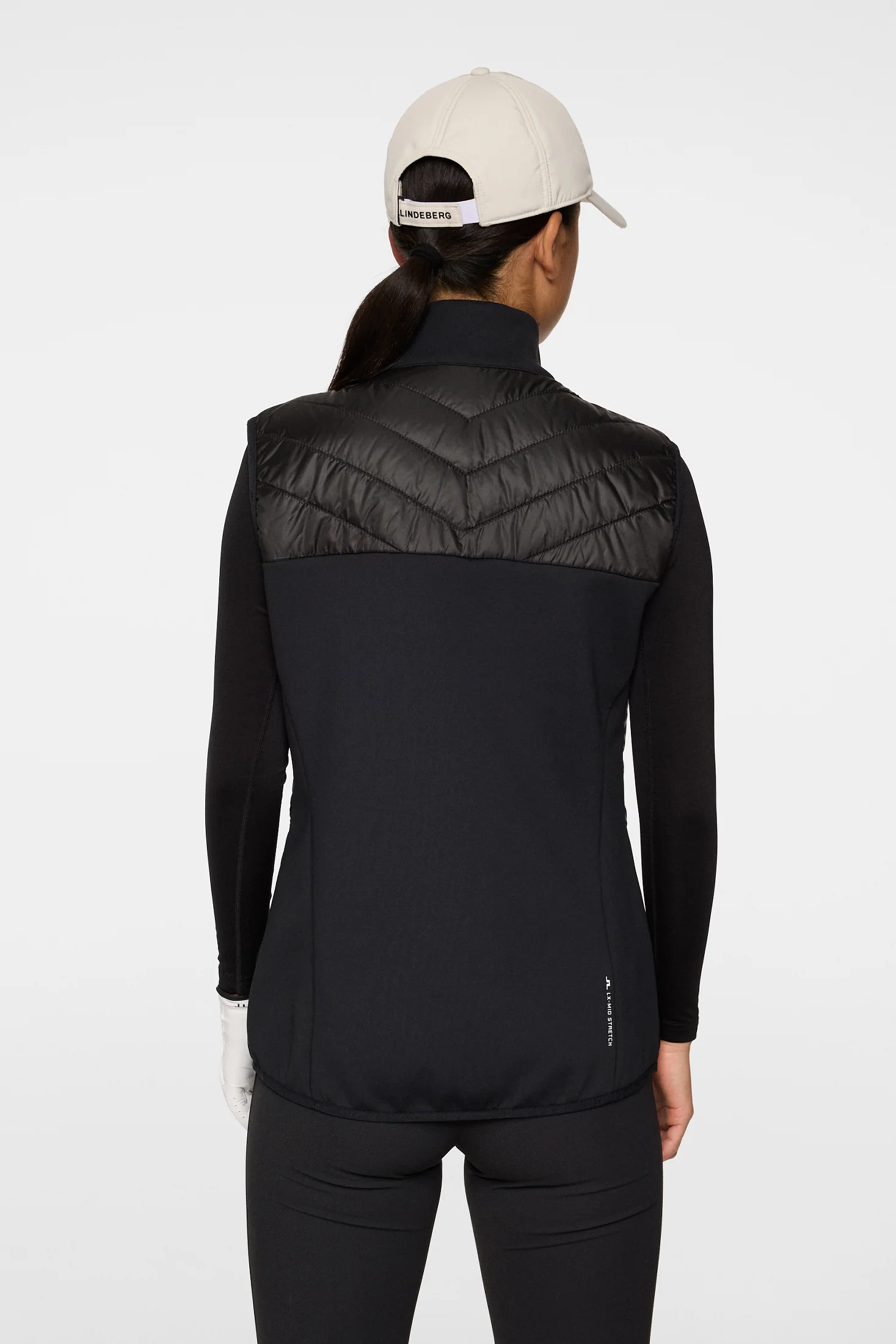 Madde Quilt Hybrid Vest / Black - Image 3