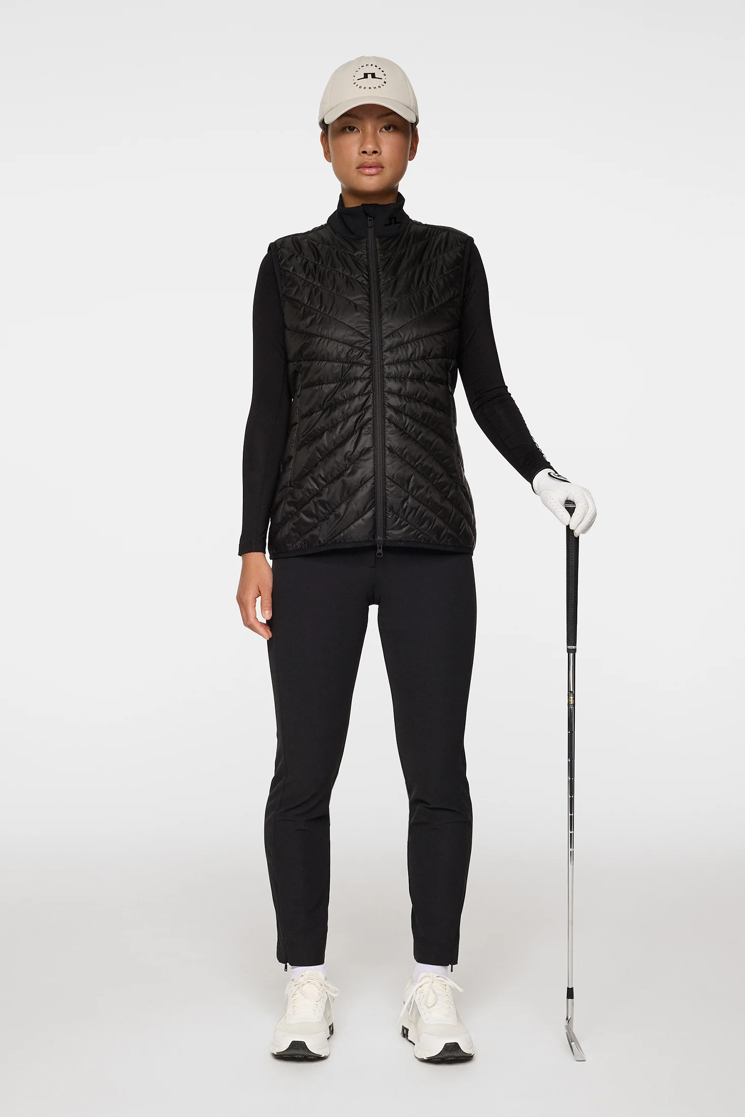 Madde Quilt Hybrid Vest / Black - Image 4