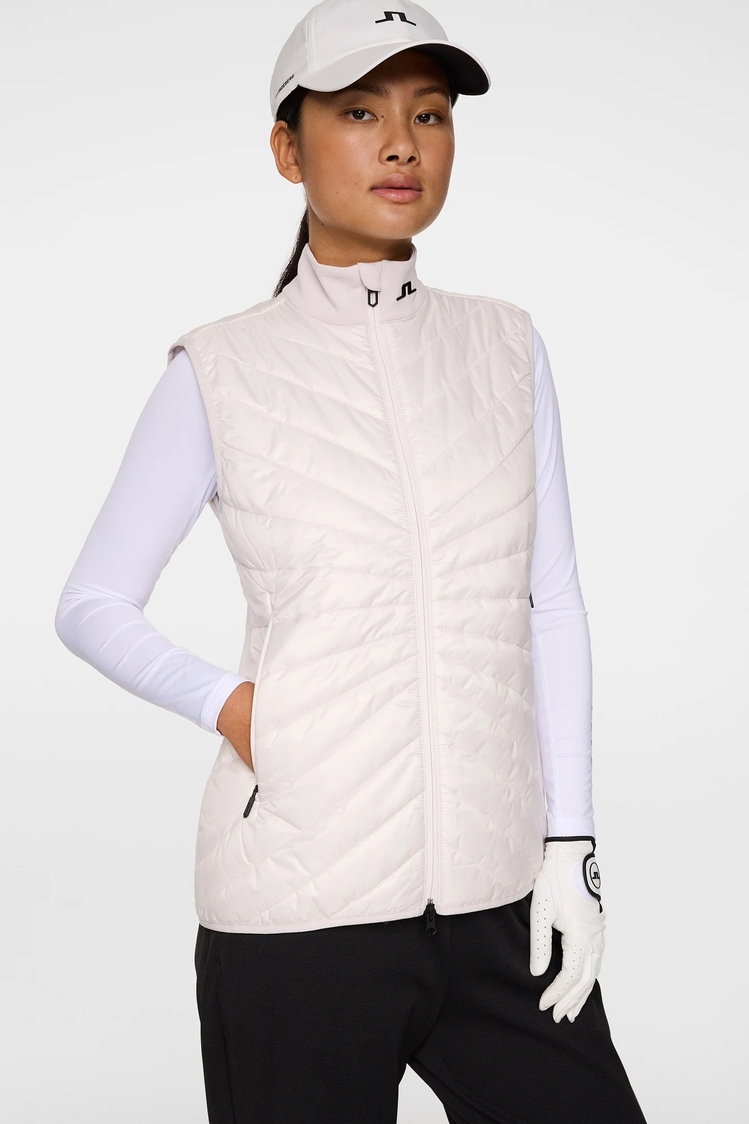 Madde Quilt Hybrid Vest / Grey Lilac - Image 5