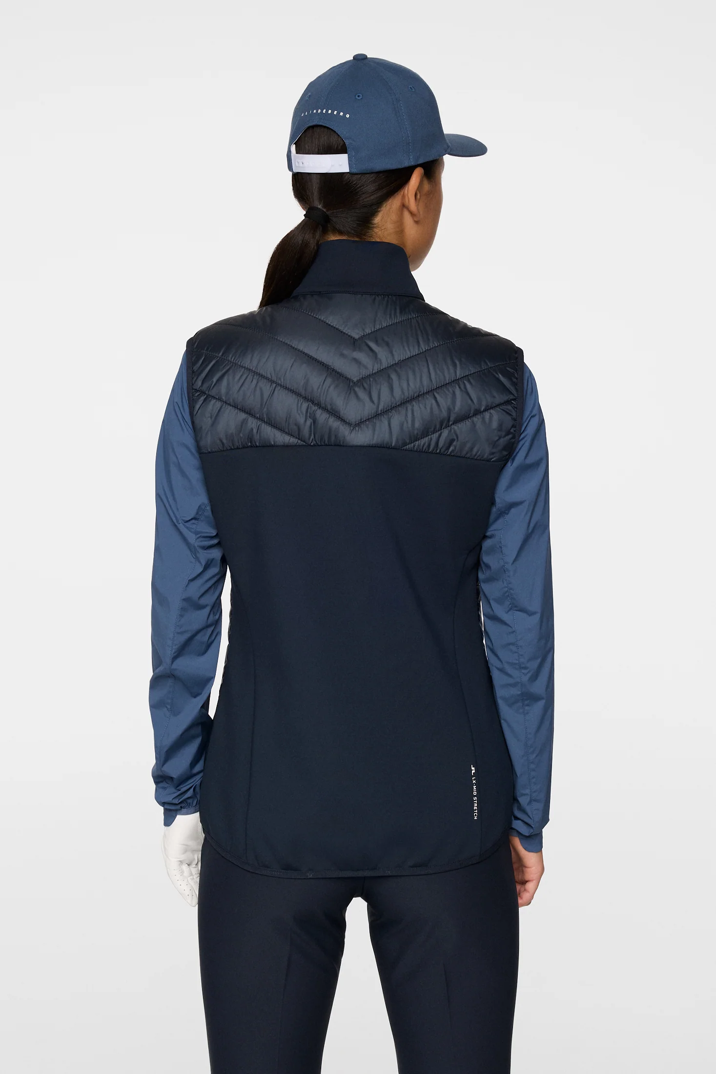 Madde Quilt Hybrid Vest / JL Navy - Image 3