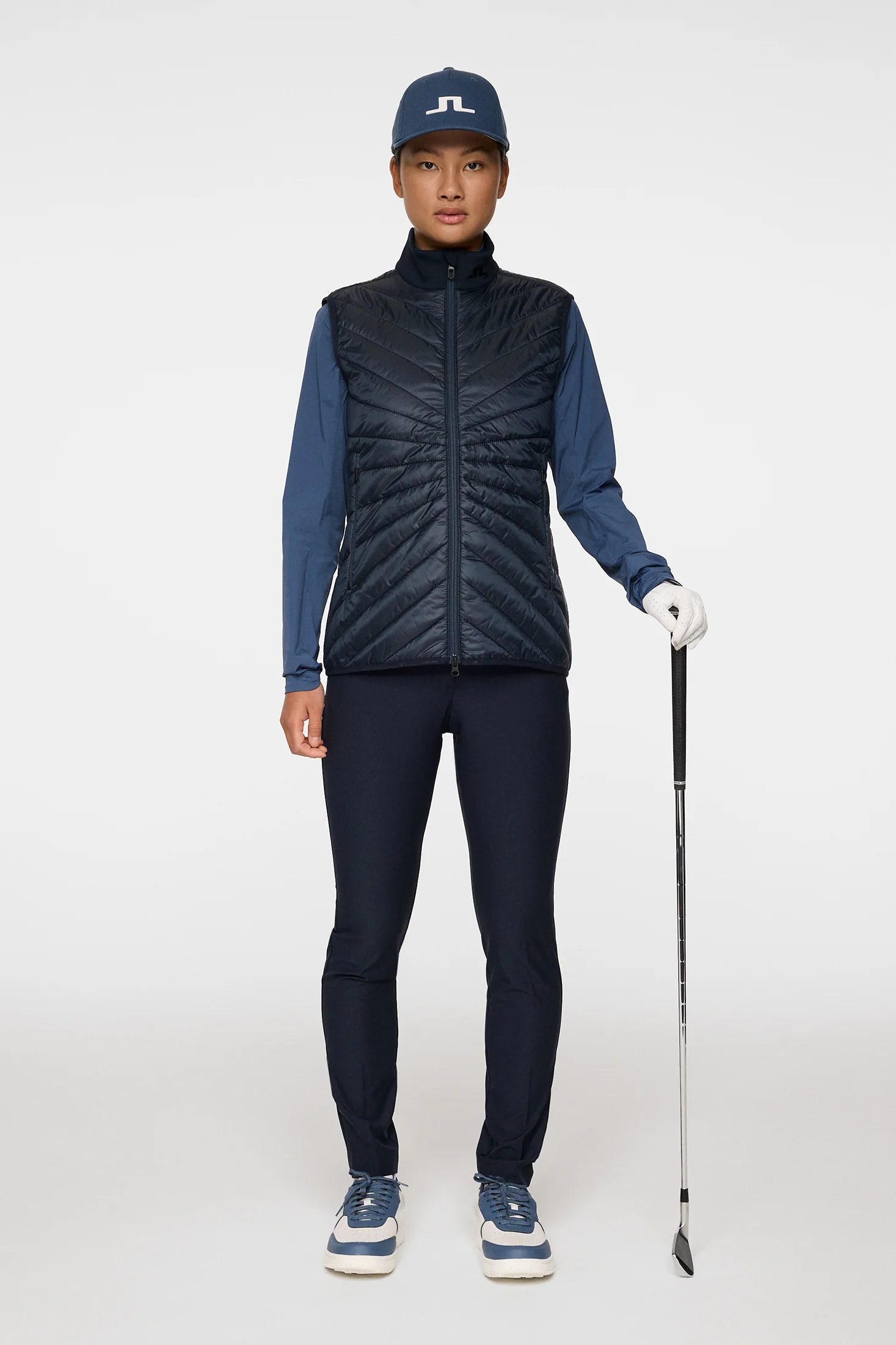 Madde Quilt Hybrid Vest / JL Navy - Image 4