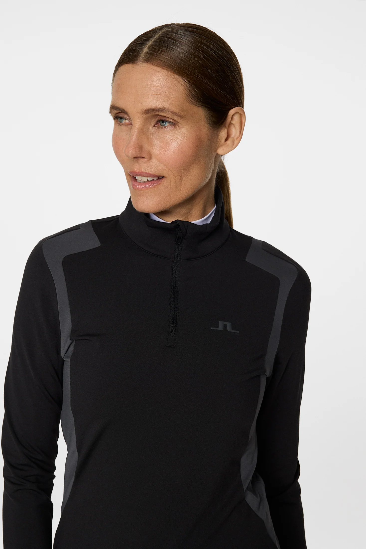 Mae Quarter Zip Mid Layer / Black - Image 5