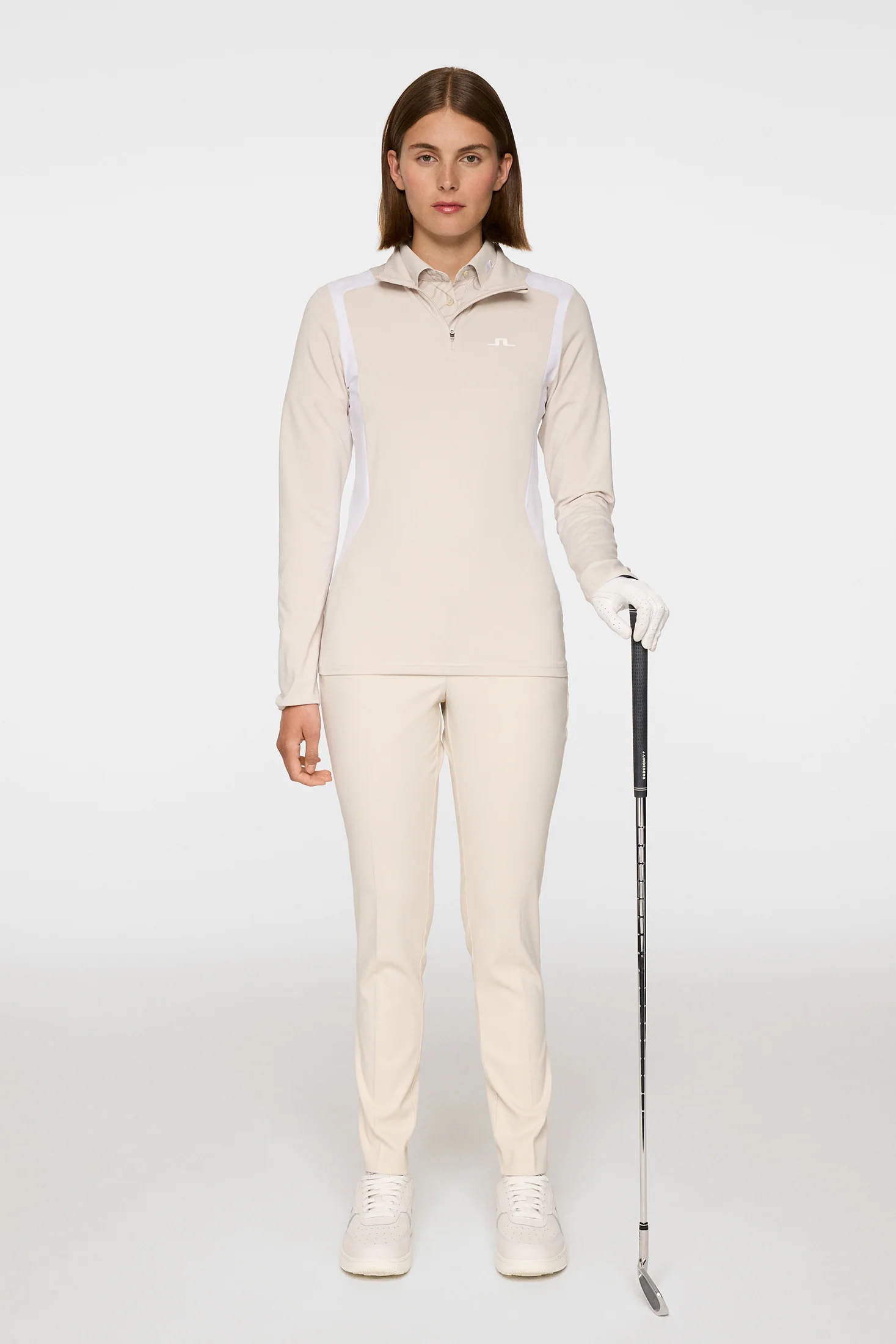 Mae Quarter Zip Mid Layer / Moonbeam - Image 4