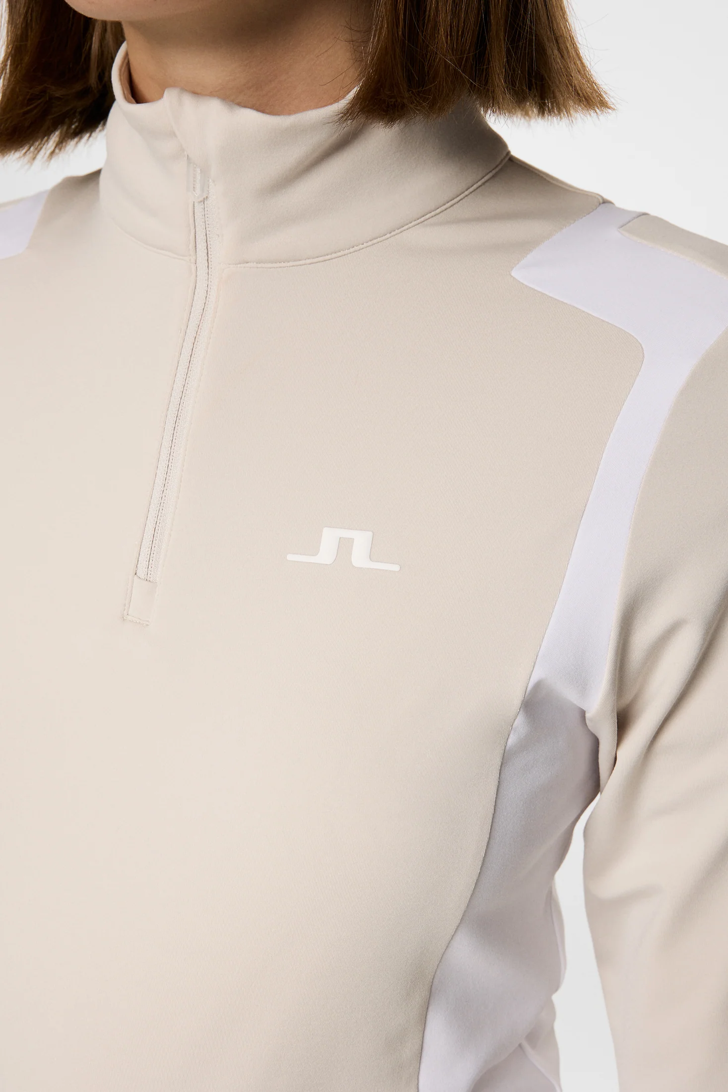 Mae Quarter Zip Mid Layer / Moonbeam - Image 6