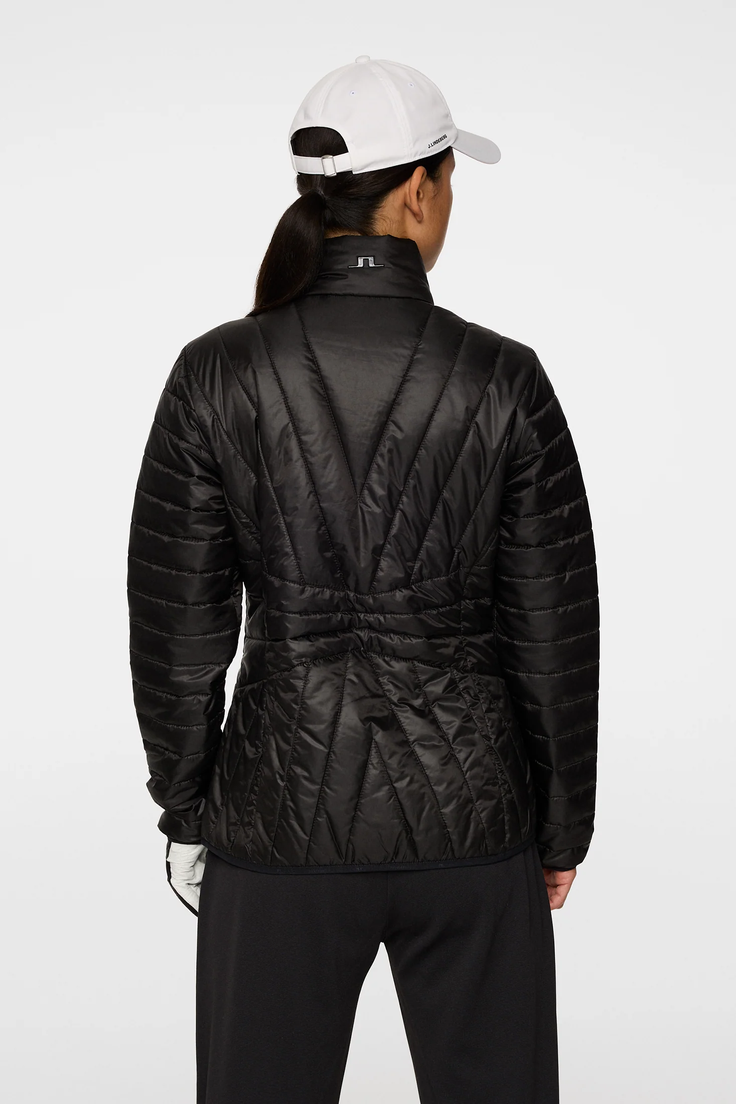 Marble Quilted Jacket / Black - Image 2