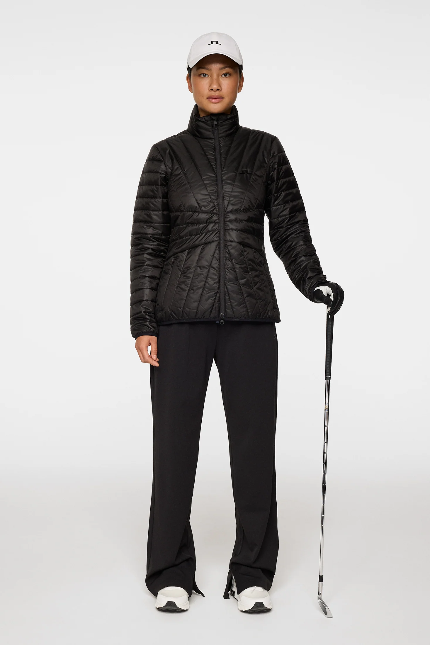 Marble Quilted Jacket / Black - Image 3