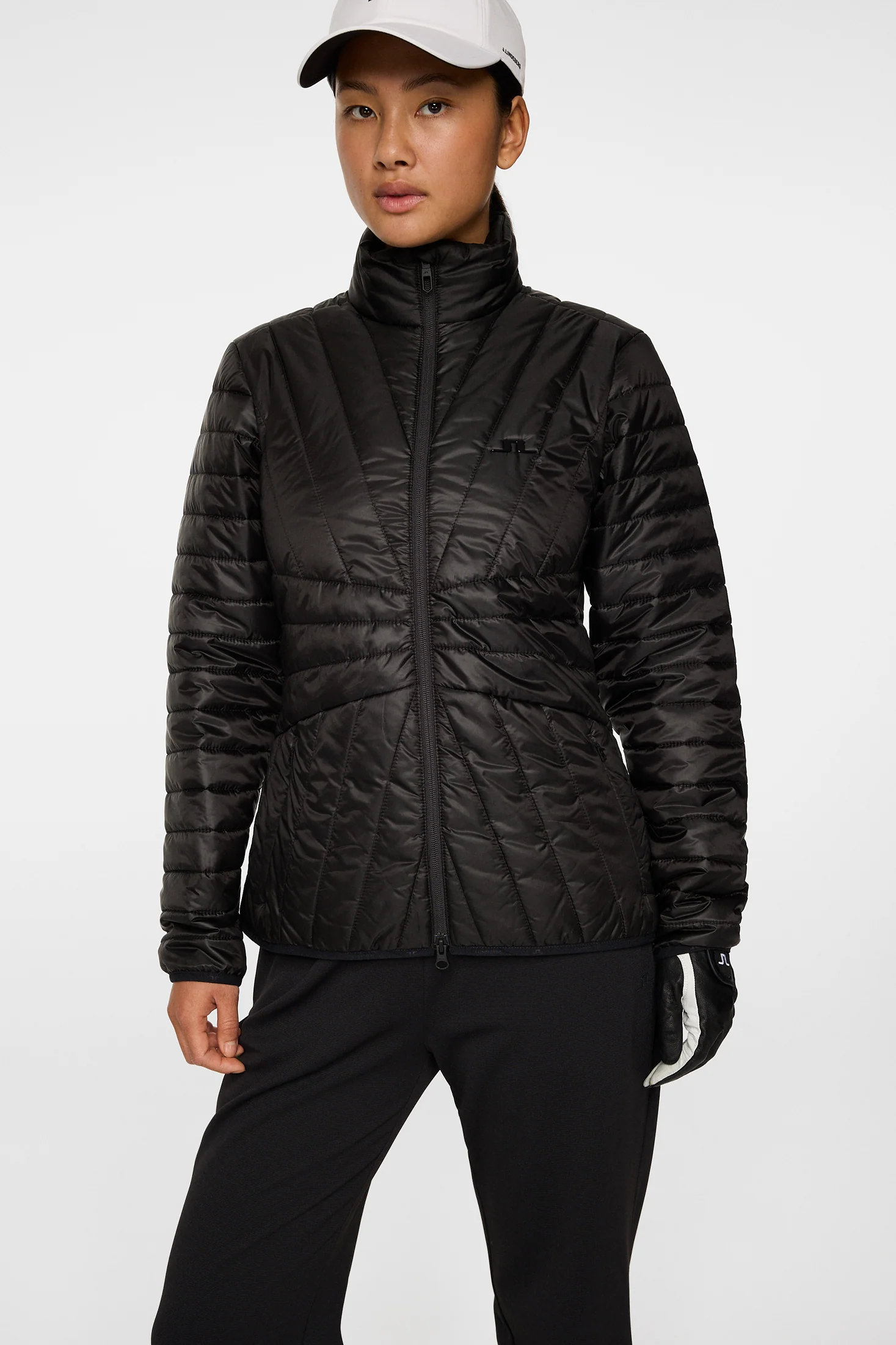 Marble Quilted Jacket / Black - Image 4