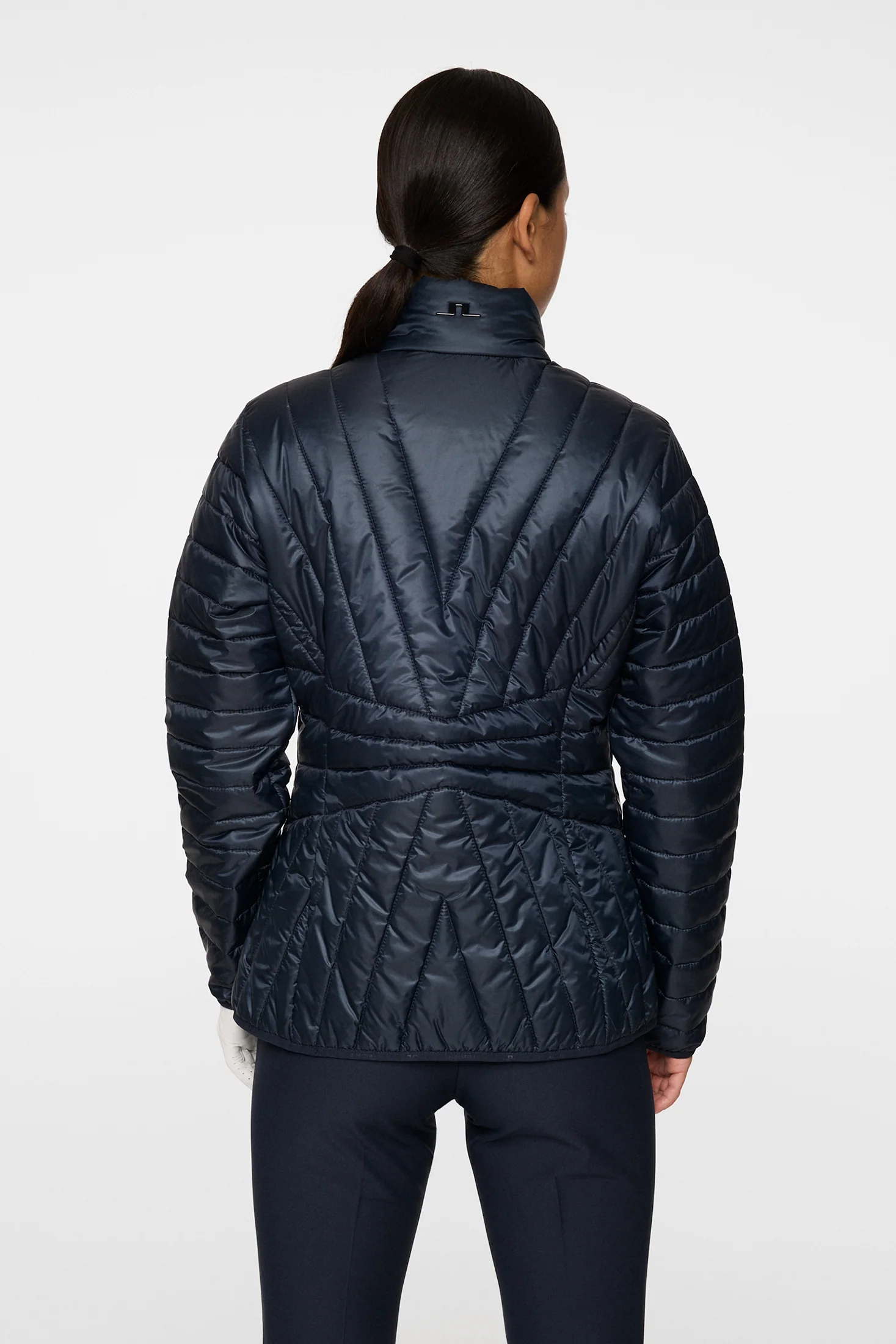 Marble Quilted Jacket / JL Navy - Image 3