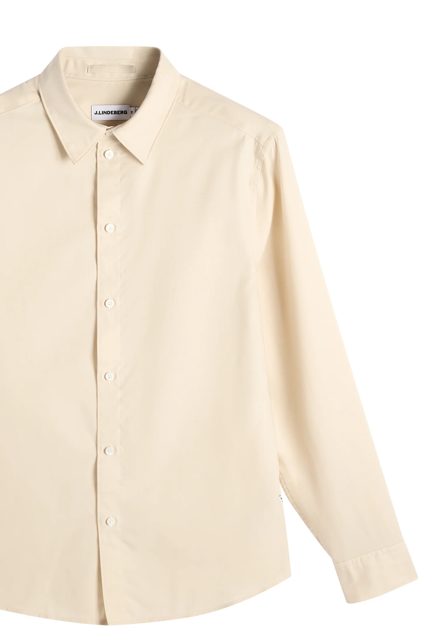 Marlon Cotton Tencel Shirt / Moonbeam - Image 6