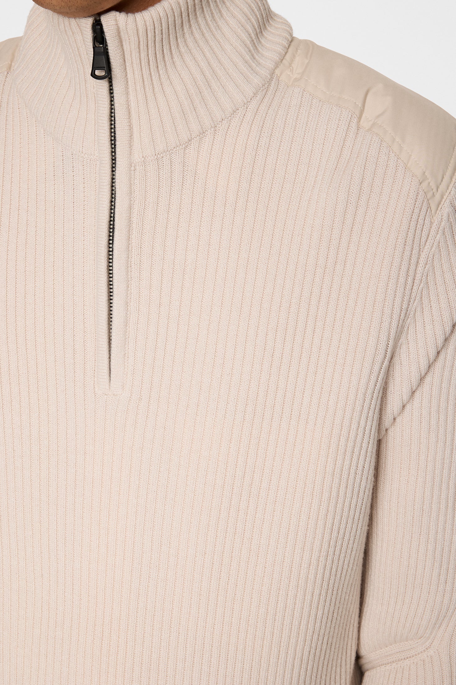 Martin Knitted Hybrid Jacket / Moonbeam - Image 6