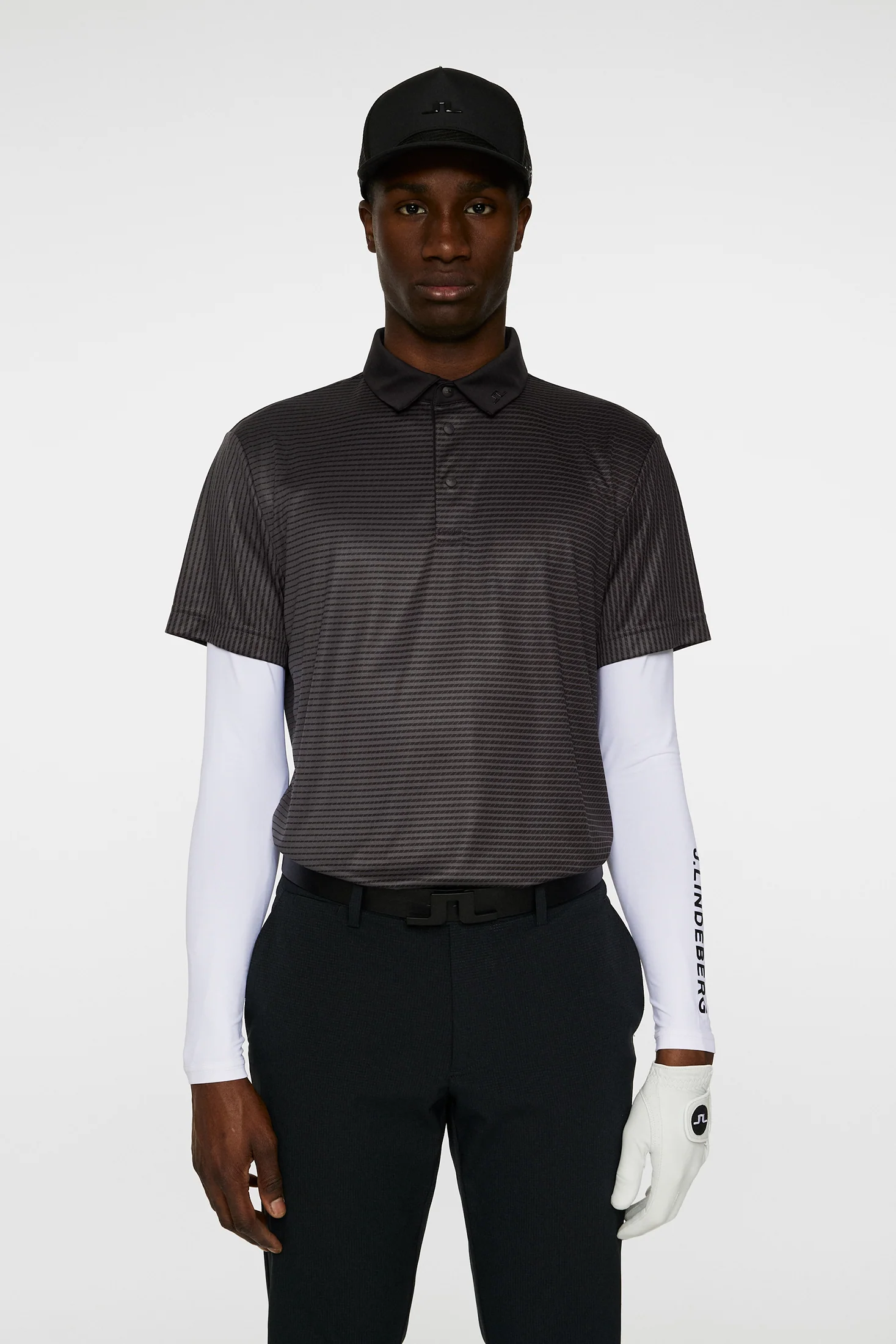 Marvin Stripe Polo / Asphalt - Image 3
