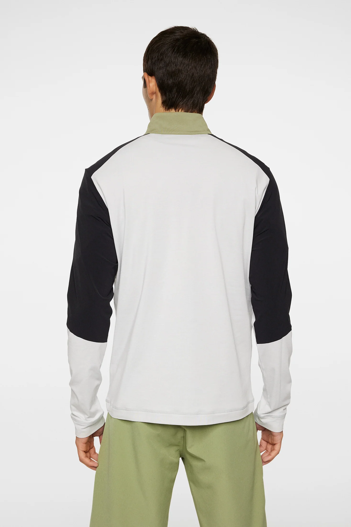 Matias Zip Mid Layer / Light Grey Melange - Image 3