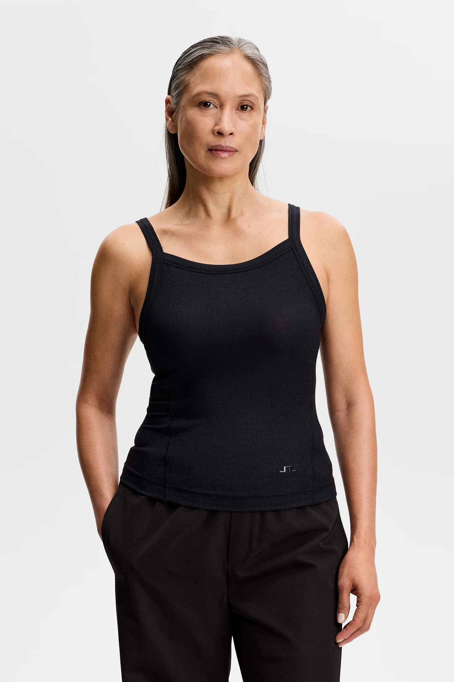 Meira Rib Tank Top / Black - Image 4