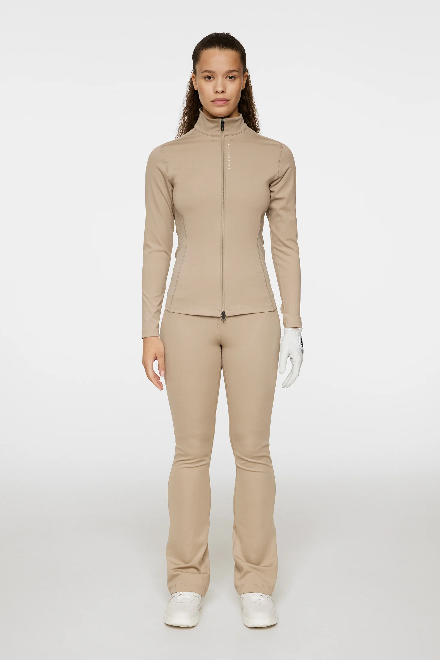 Mel Zip Mid Layer / Vintage Khaki - Image 4