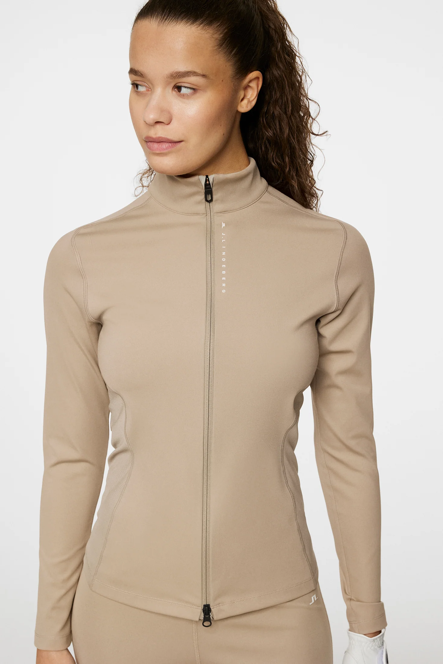Mel Zip Mid Layer / Vintage Khaki - Image 5