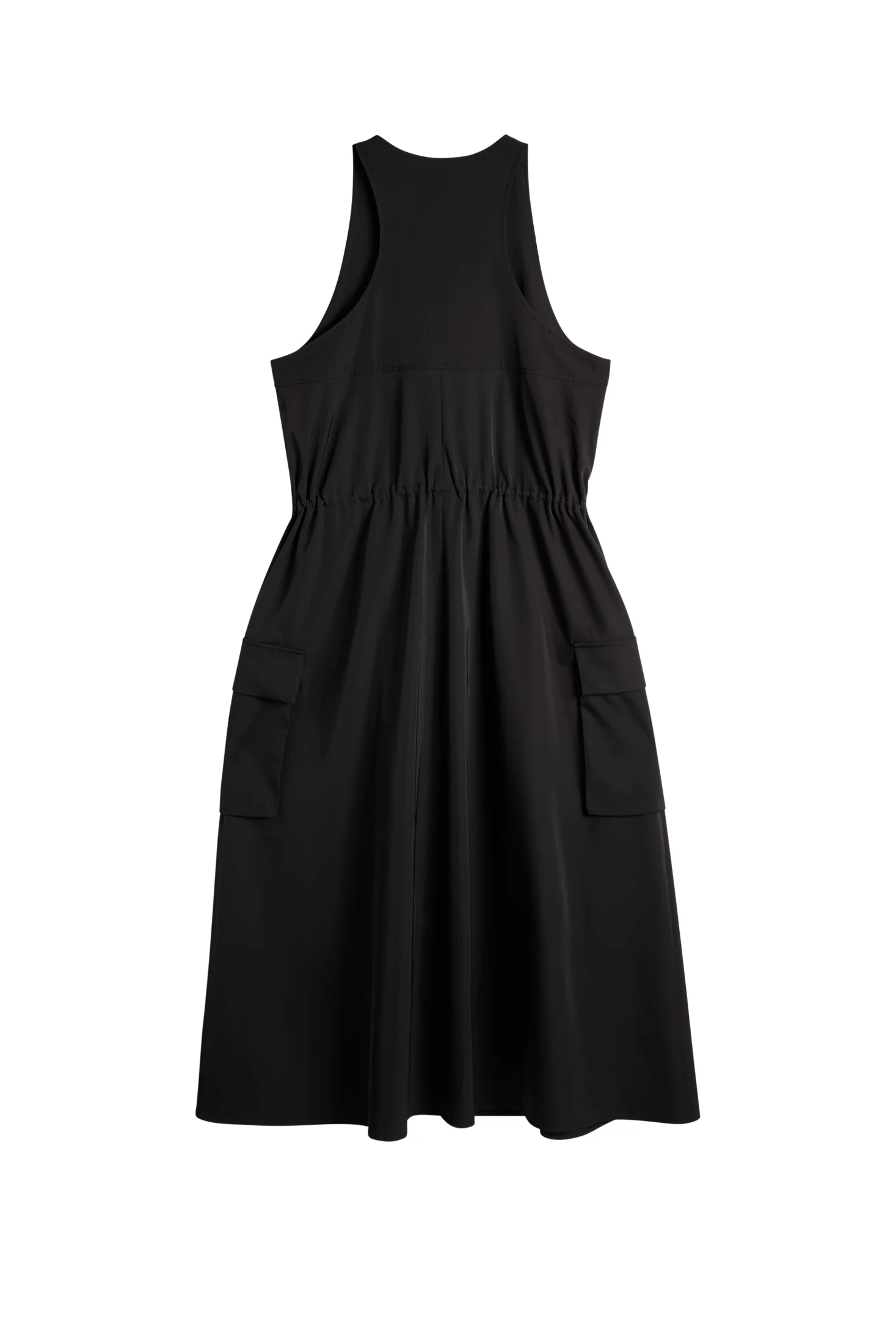 Merina Drape Dress / Black - Image 2