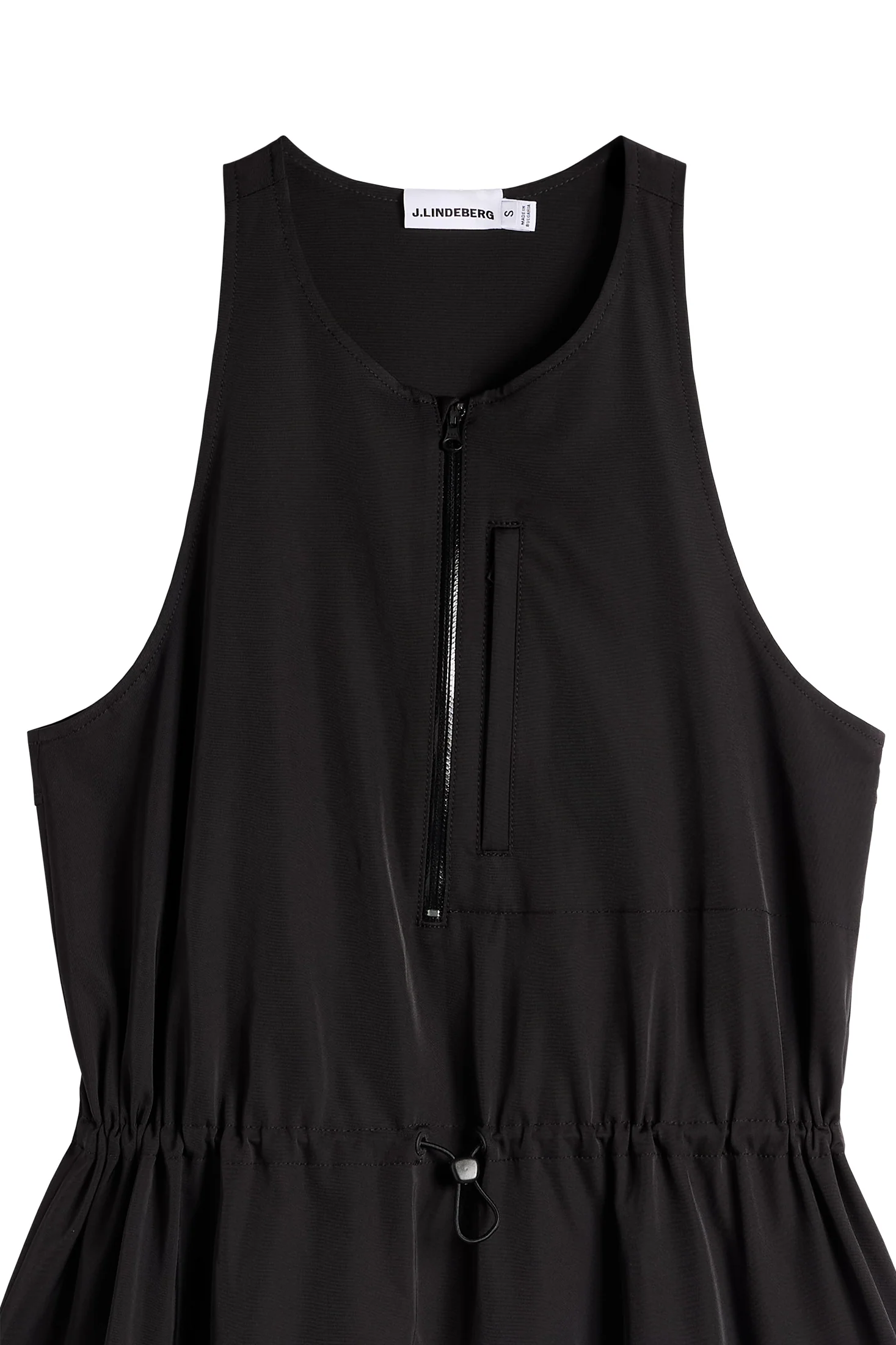 Merina Drape Dress / Black - Image 6