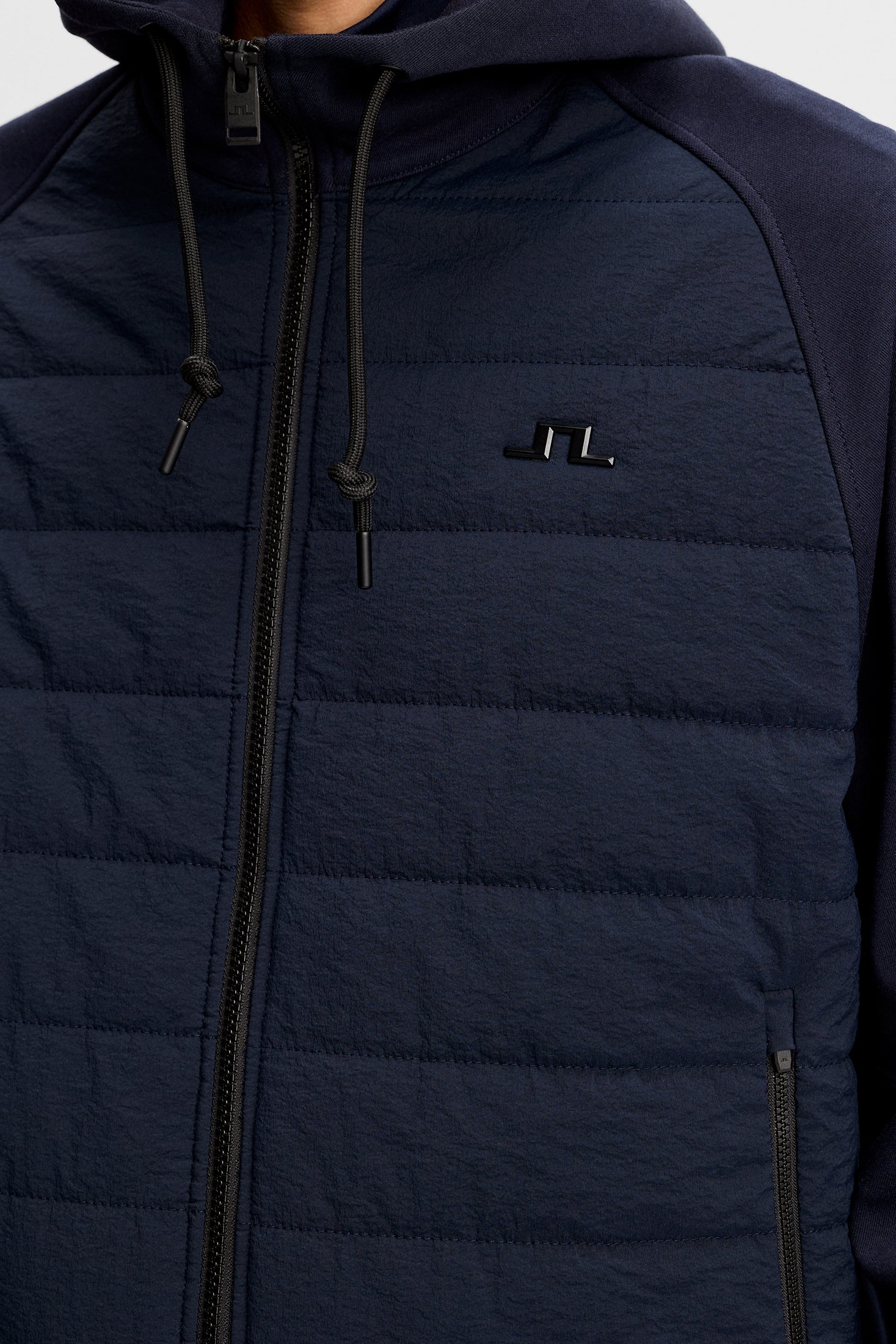 Mijo Hybrid Zip Hood Jacket / JL Navy - Image 5
