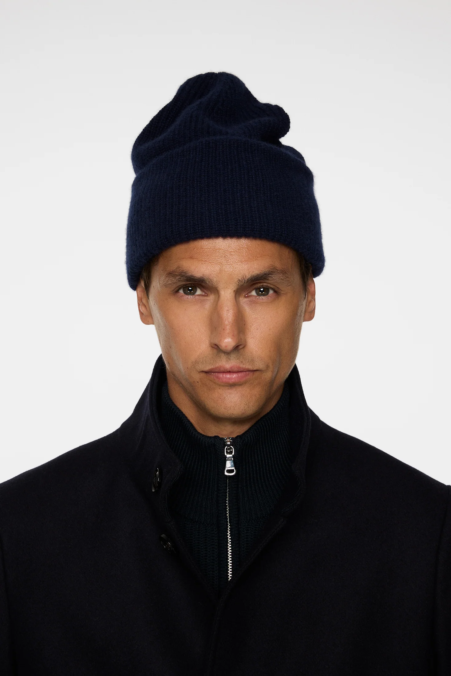 Monti Cashmere Blend Beanie / JL Navy - Image 3