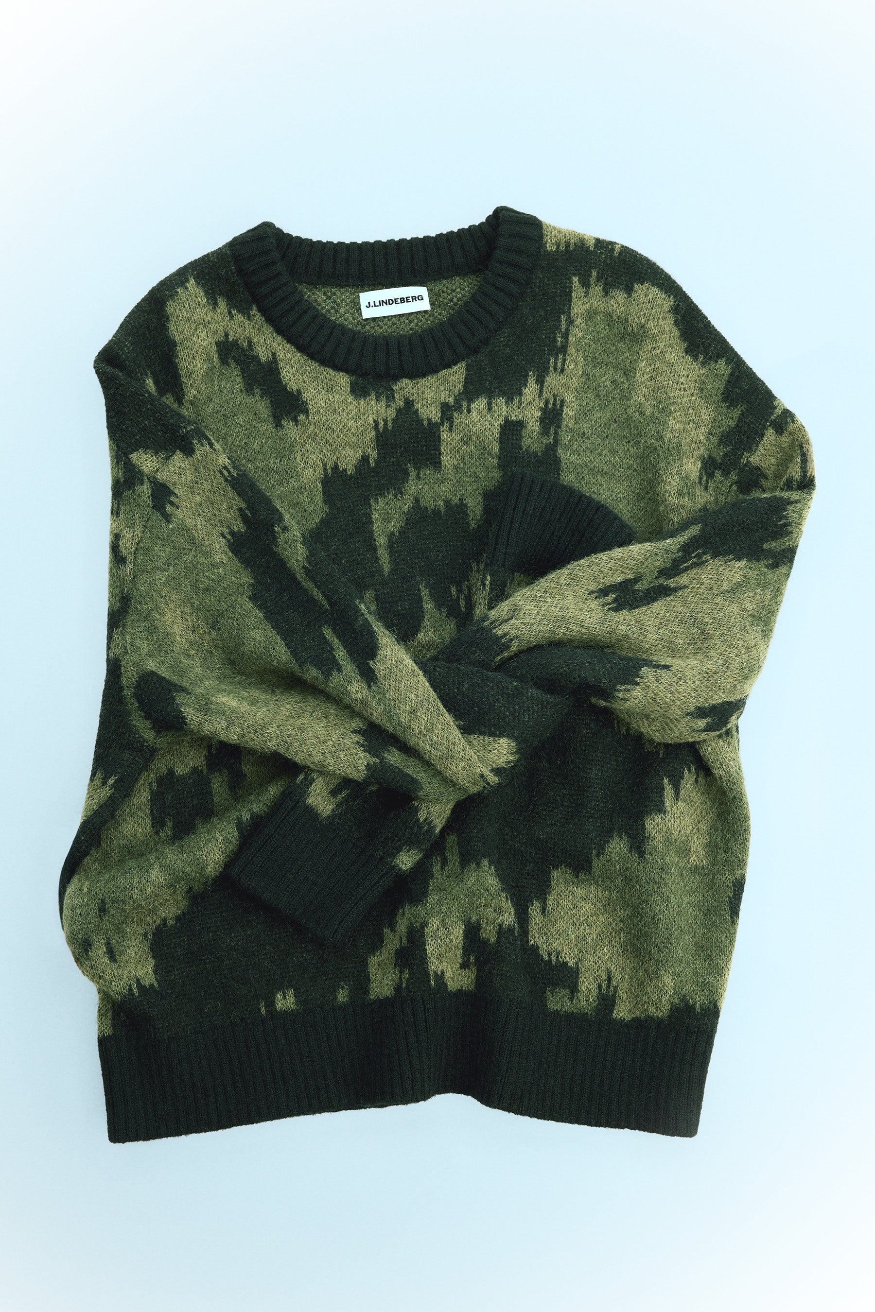 Nate Graphic Jacquard Knit / Forest Green - Image 8