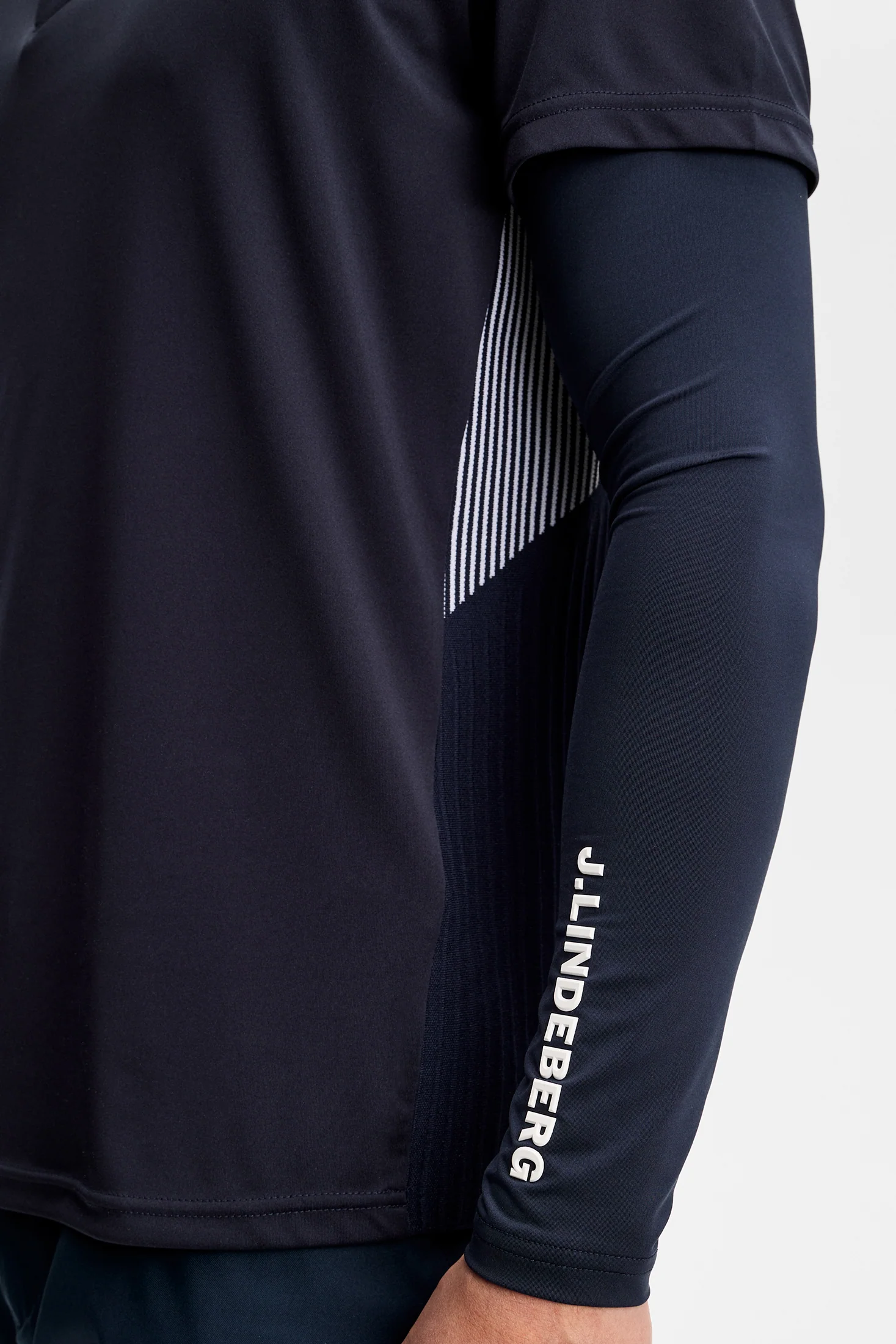 Neri Hybrid Knit Polo Shirt / JL Navy - Image 8