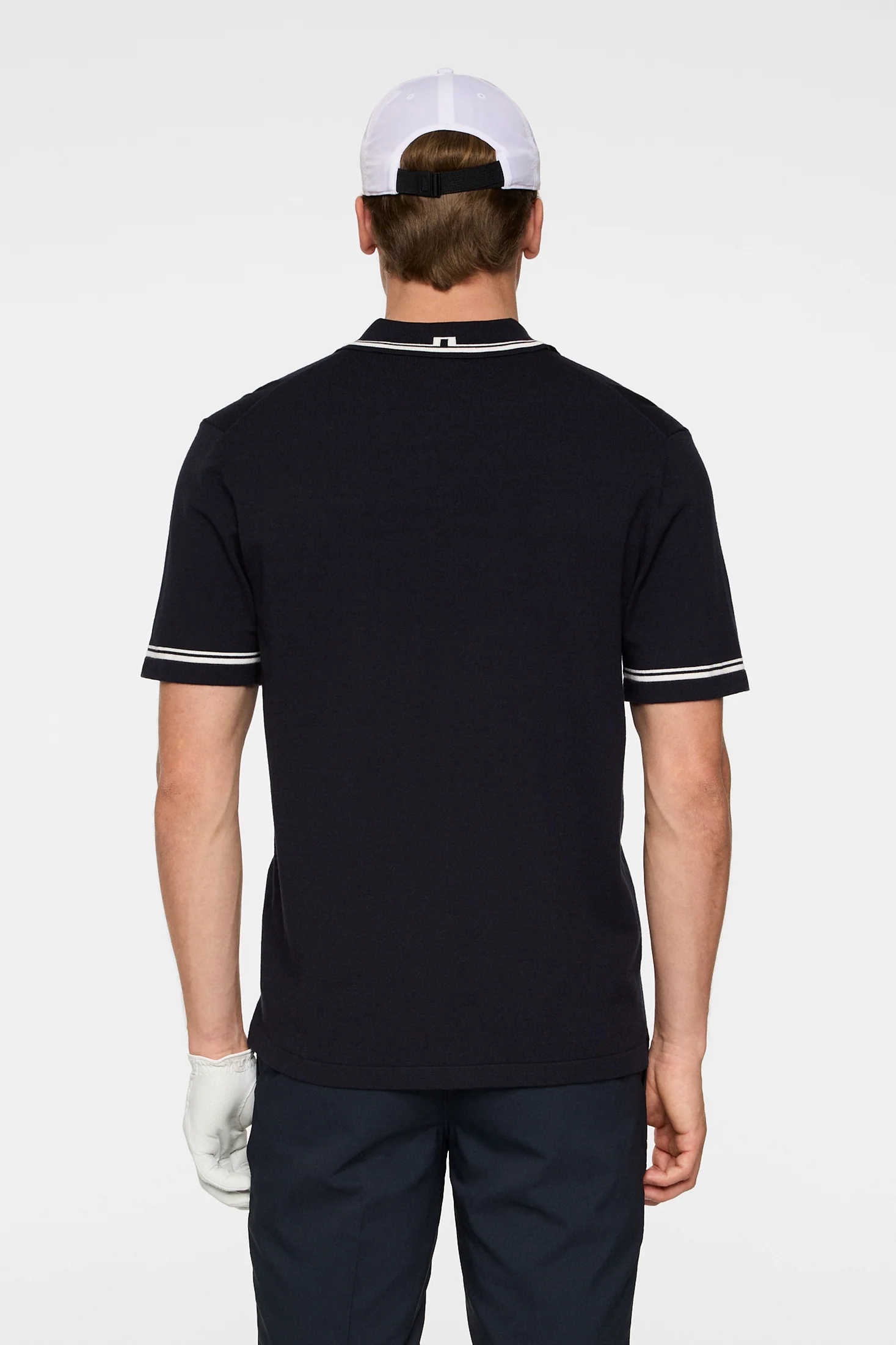 Nicolai Knitted Polo Shirt / JL Navy - Image 3