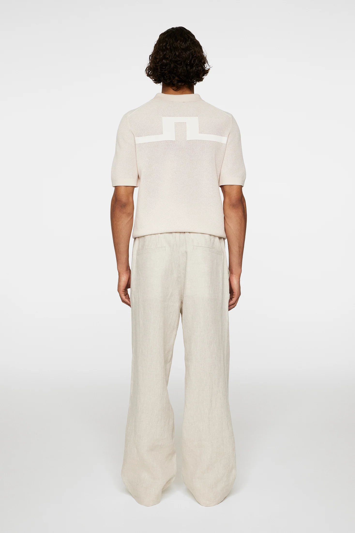 Noah Drape Linen Pants / Moonbeam - Image 3