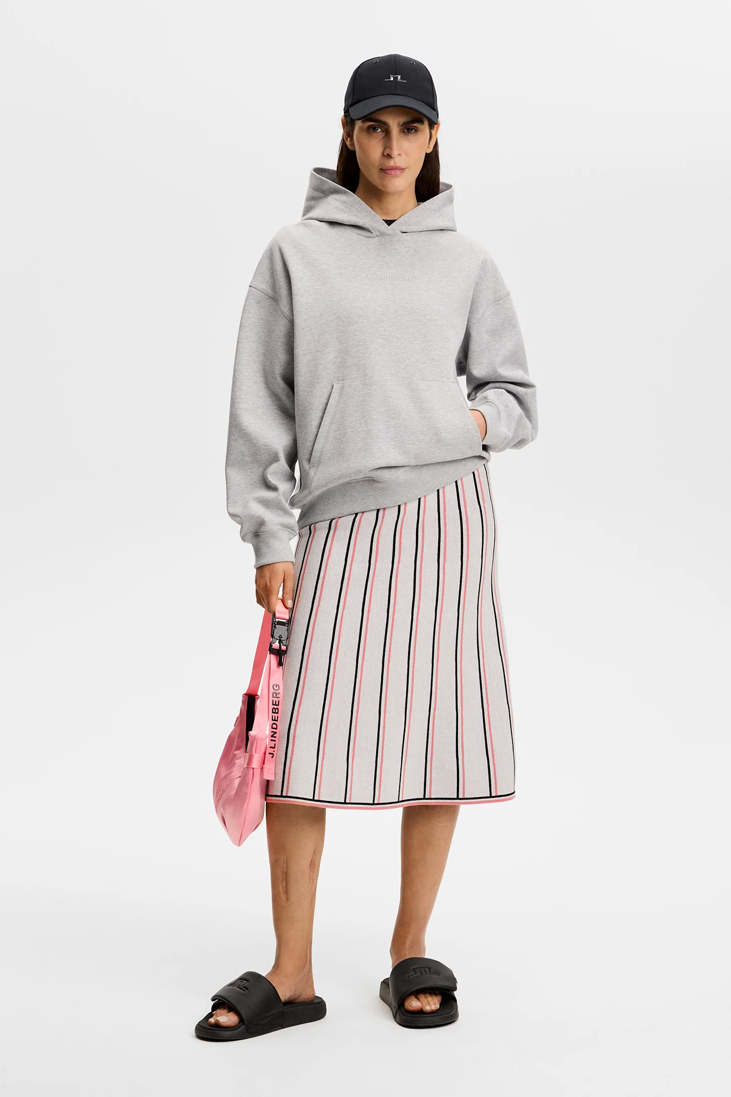 Nora Knit Midi Skirt / White - Image 4