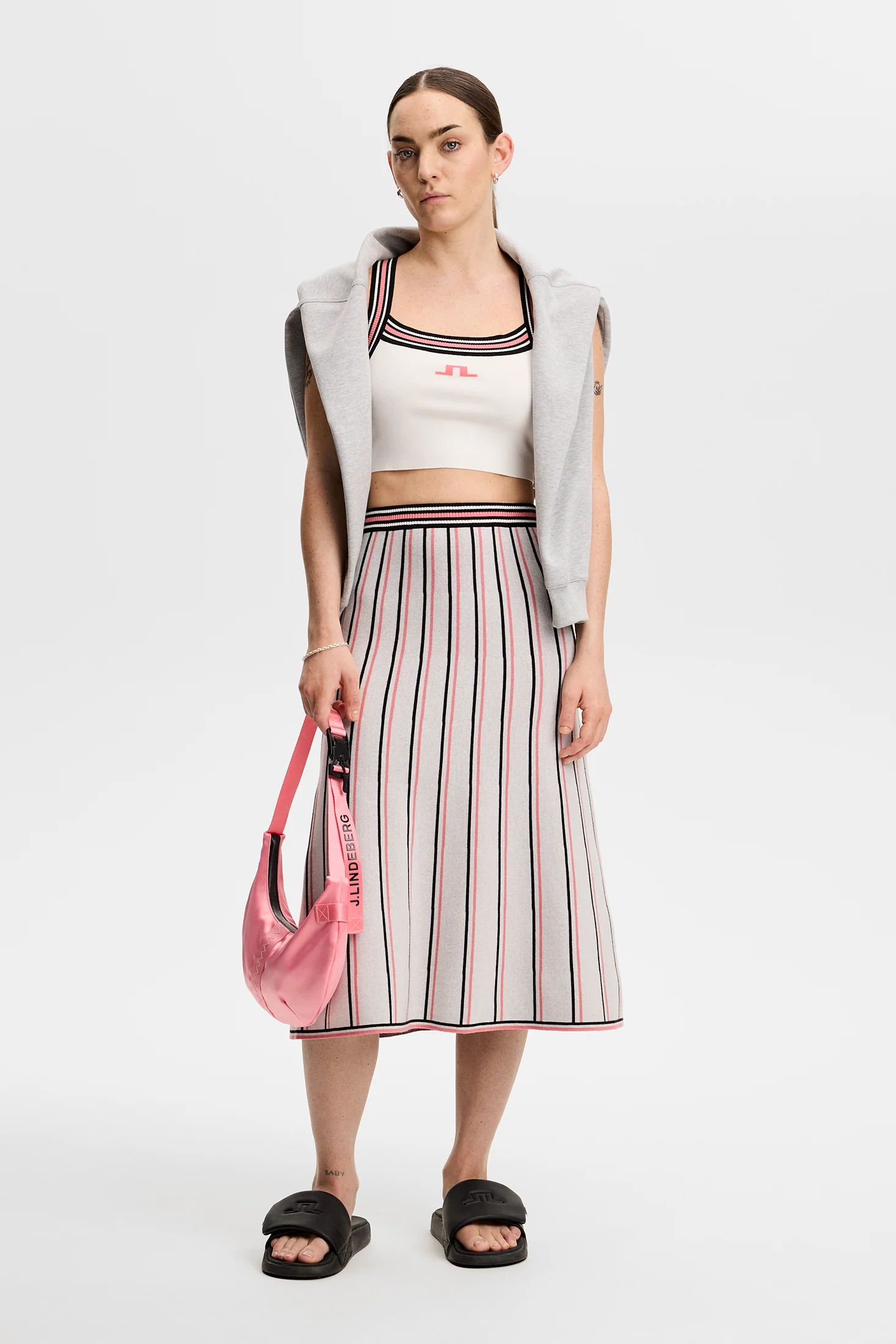 Nori Knit Crop Top / White - Image 4