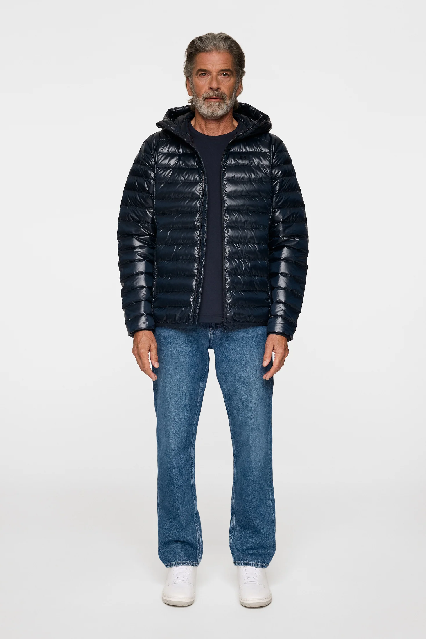 Oden Light Down Hood / JL Navy - Image 4