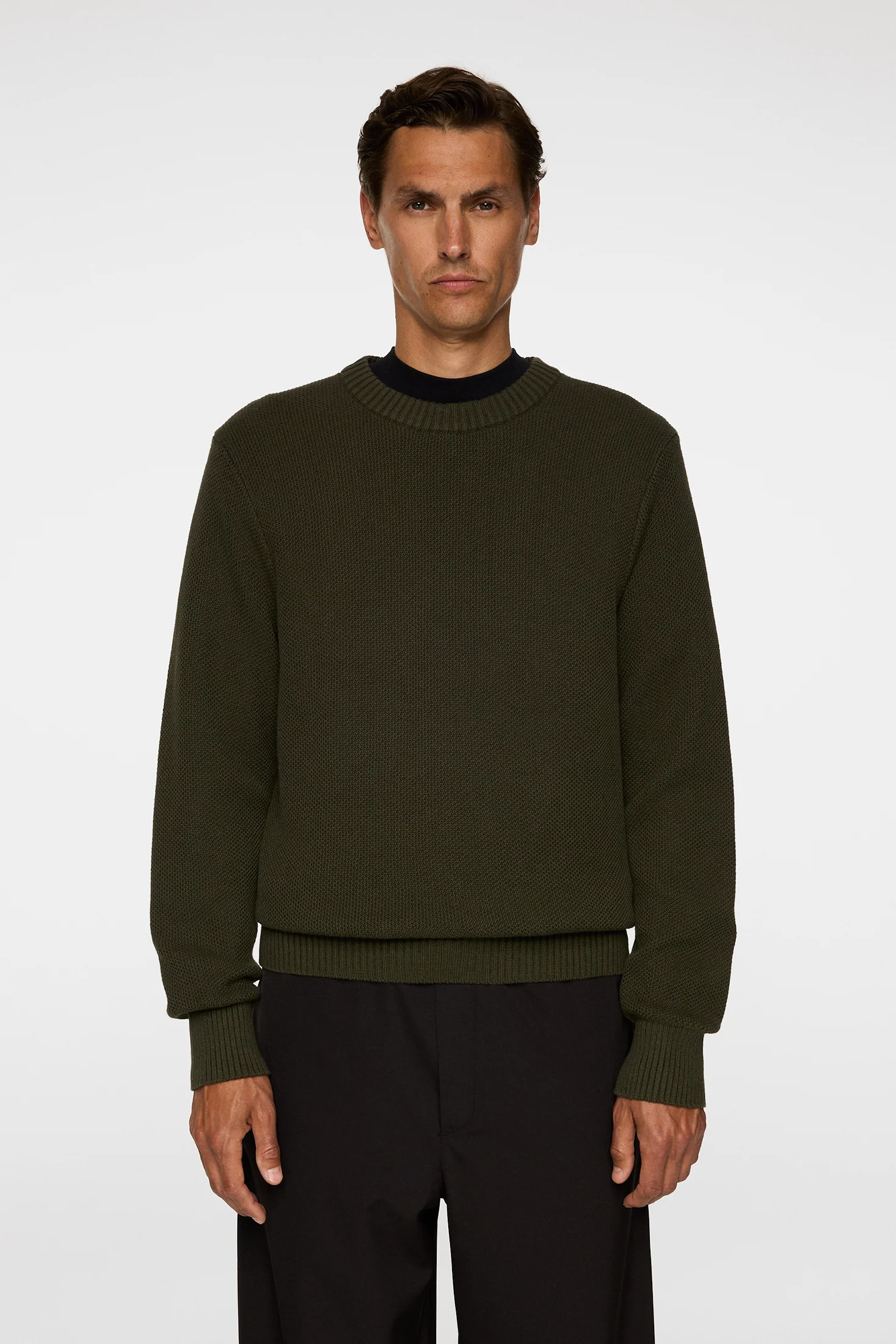 Oliver Structure Sweater / Forest Green - Image 2