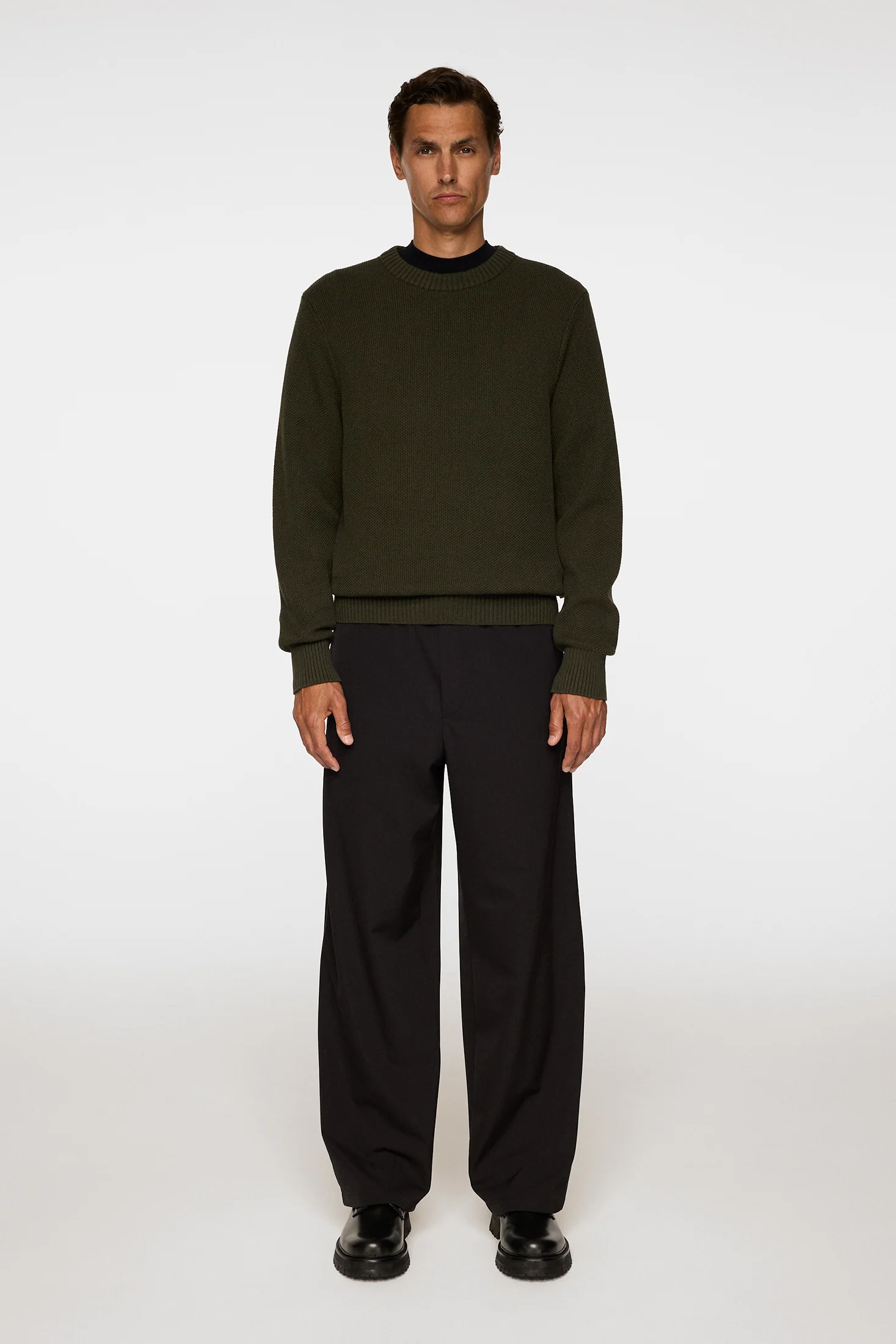 Oliver Structure Sweater / Forest Green - Image 4