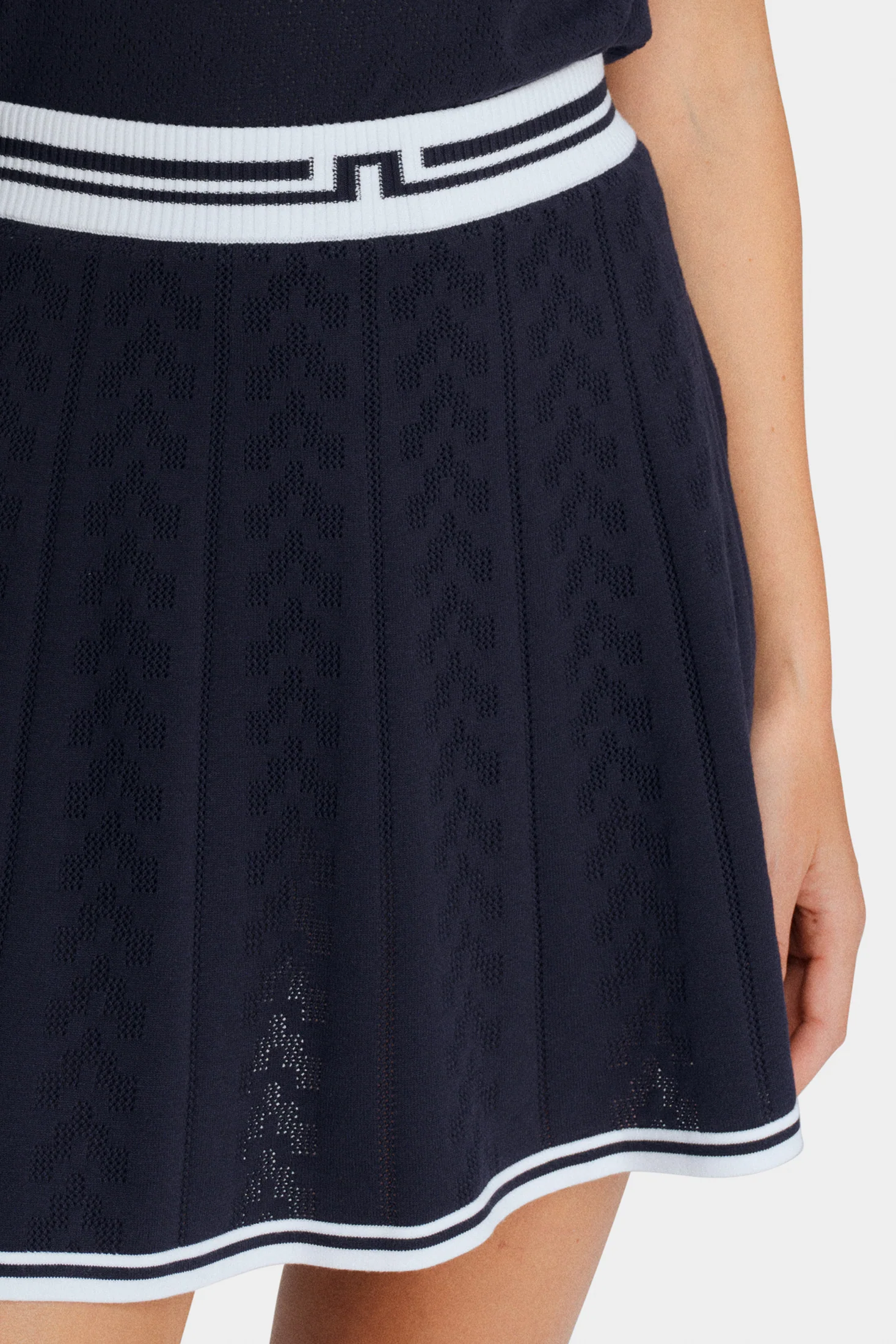 Pamela Pointelle Knitted skirt / JL Navy - Image 5