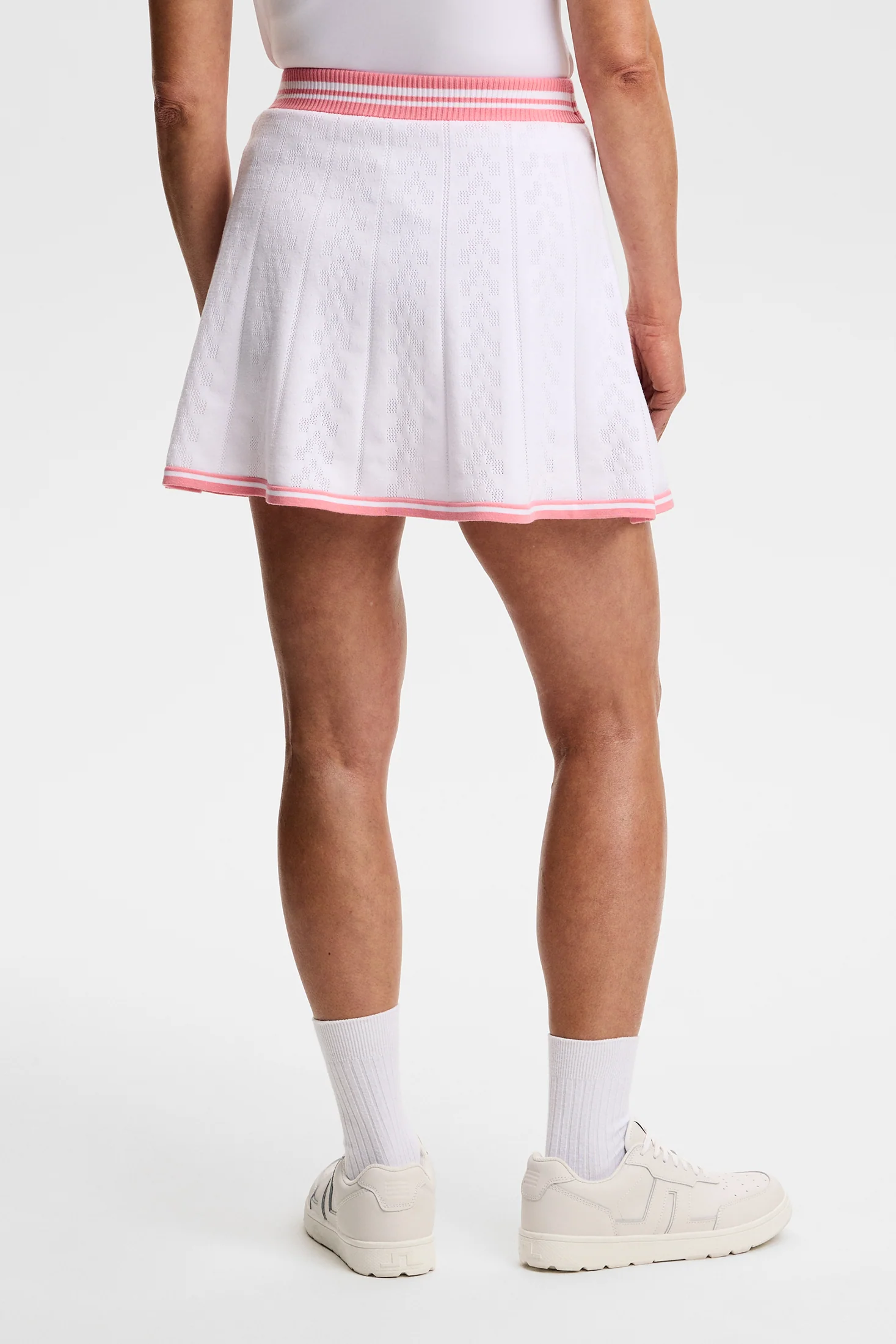 Pamela Pointelle Knitted skirt / White - Image 3