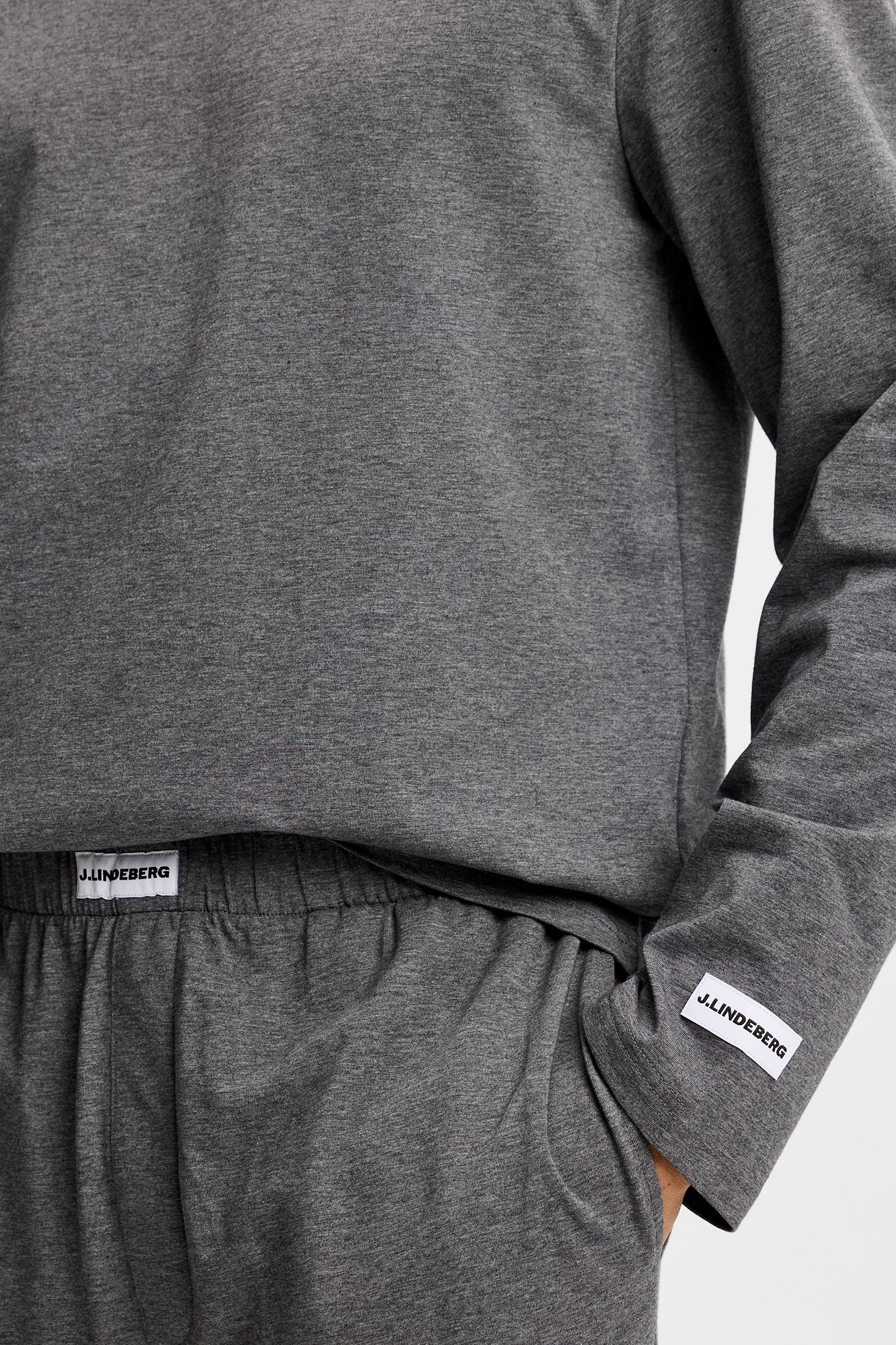 Pierce Pyjama Set / Dark Grey Melange - Image 5