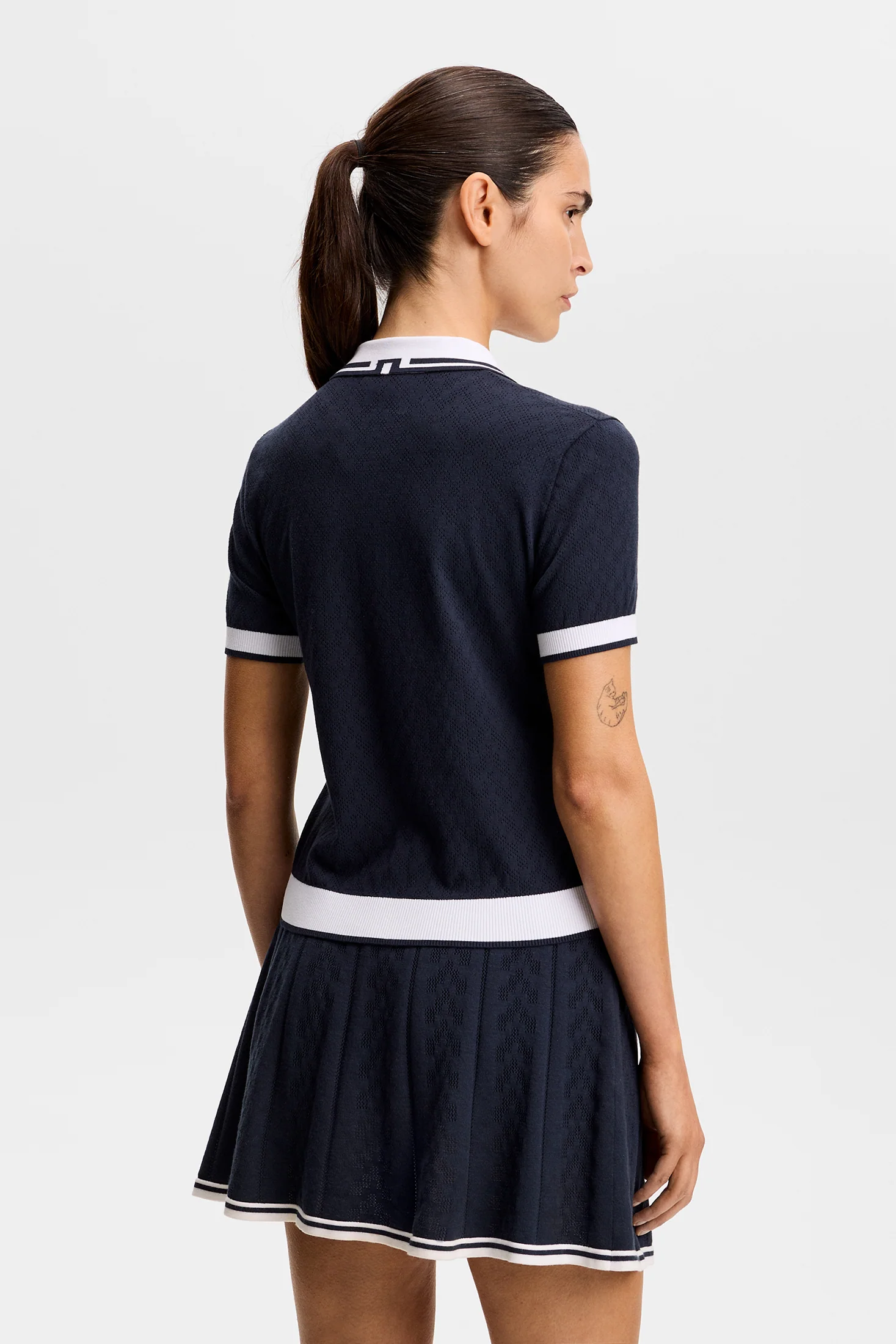 Polly Pointelle Polo / JL Navy - Image 3