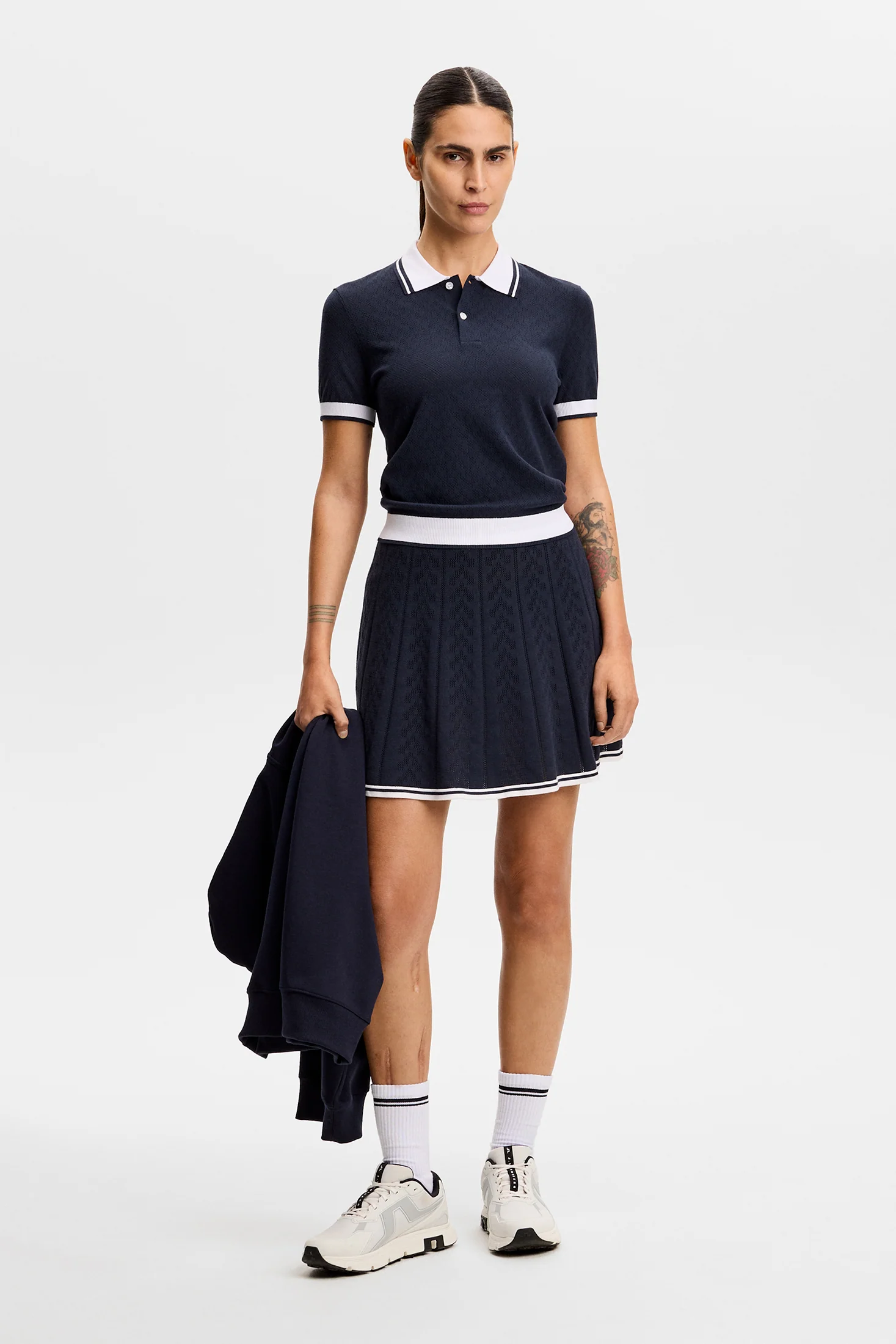 Polly Pointelle Polo / JL Navy - Image 4