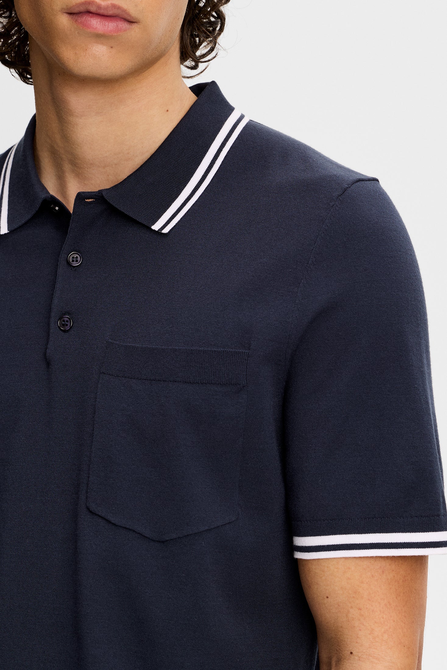 Ramon Knit SS Polo / JL Navy - Image 5