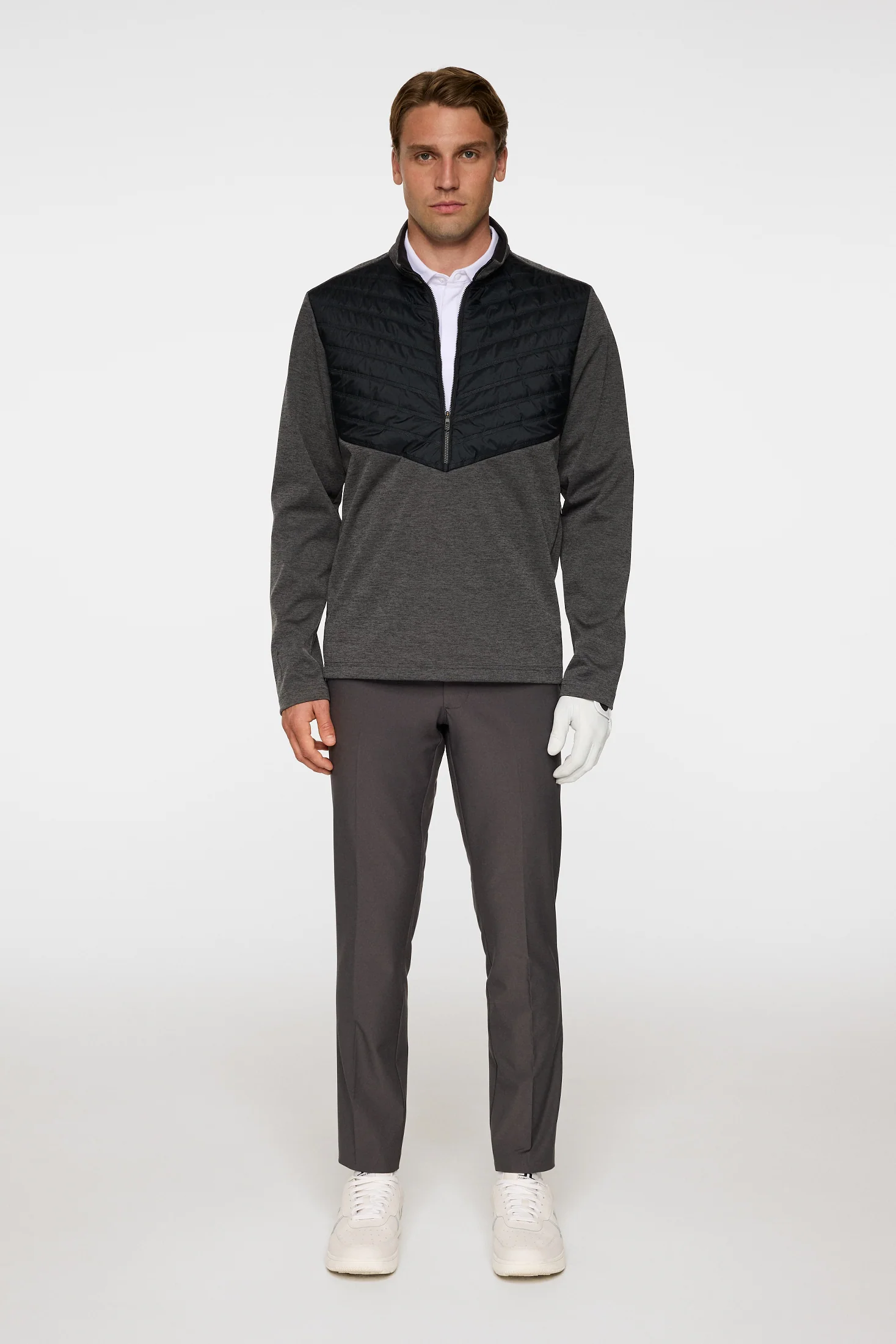 Raph Quilt Hybrid Jacket / Asphalt and Black Melange - Image 4