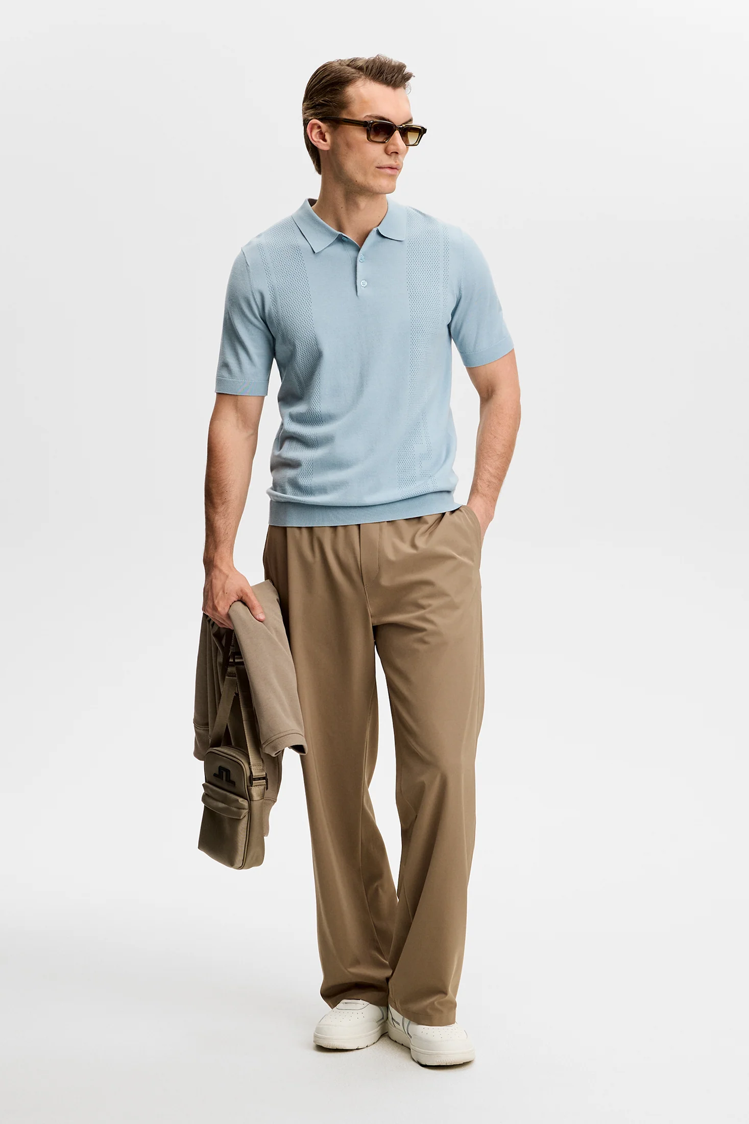 Reymond Seasonal Knit Polo / Forget-Me-Not - Image 4