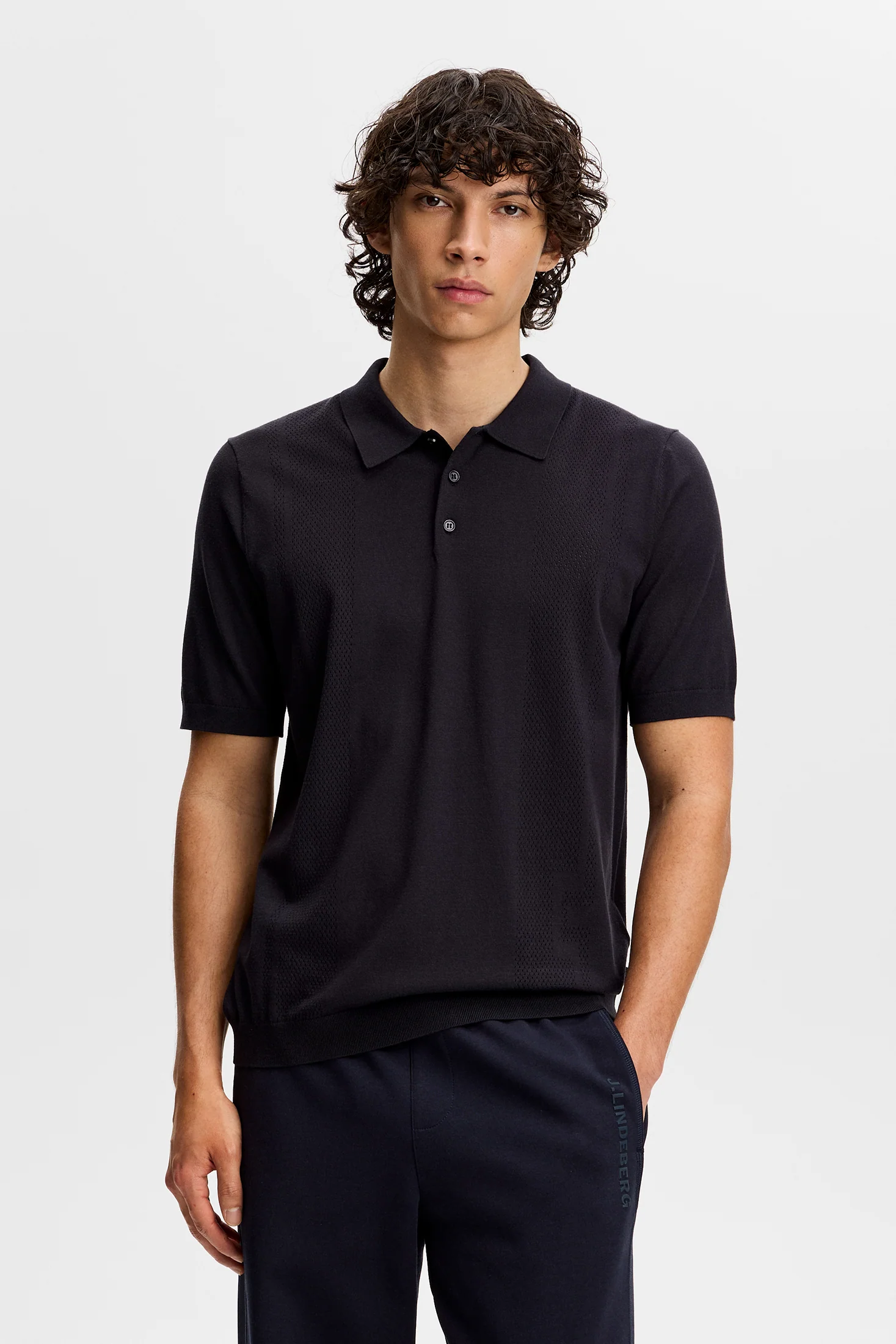 Reymond Seasonal Knit Polo / JL Navy - Image 2