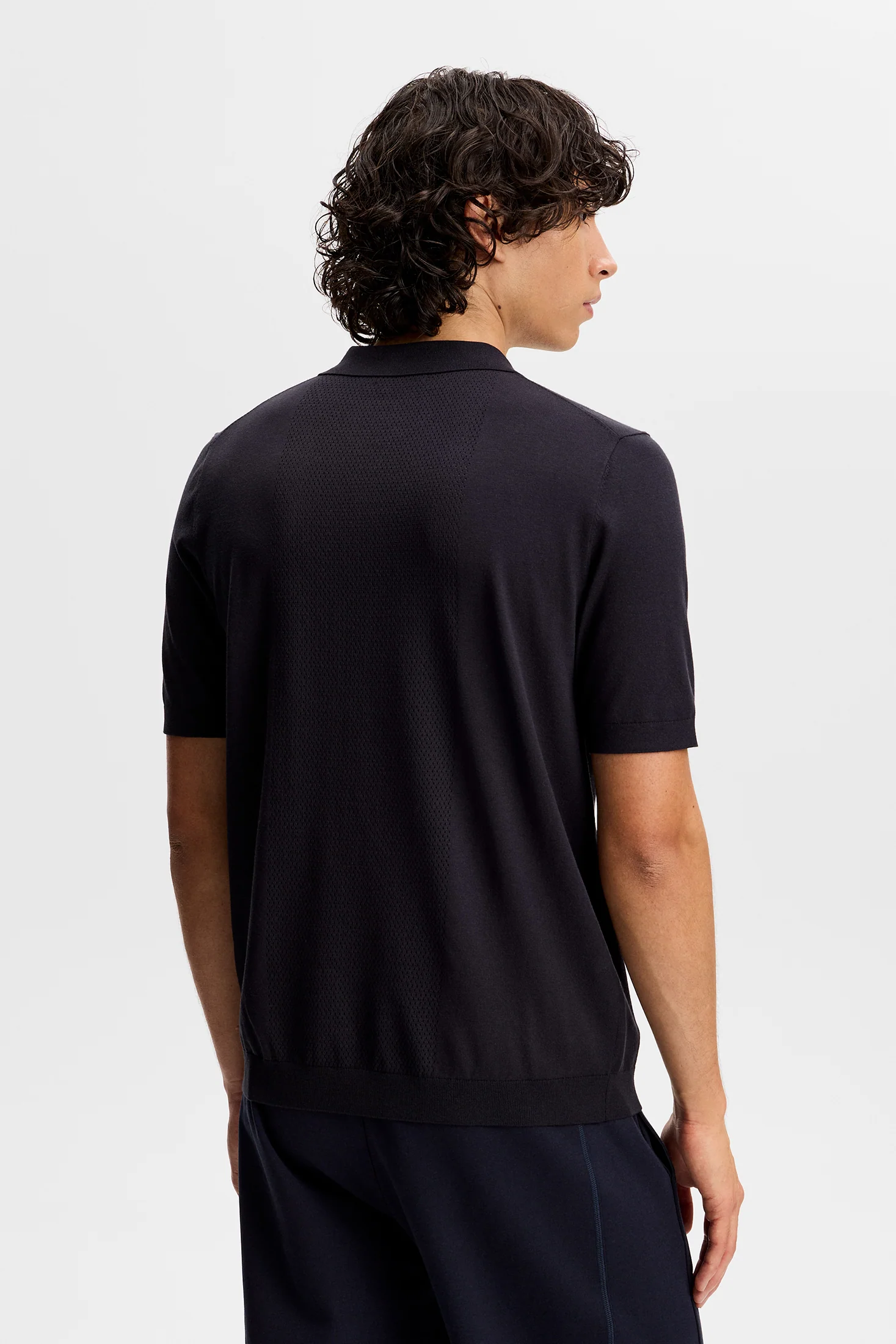 Reymond Seasonal Knit Polo / JL Navy - Image 3