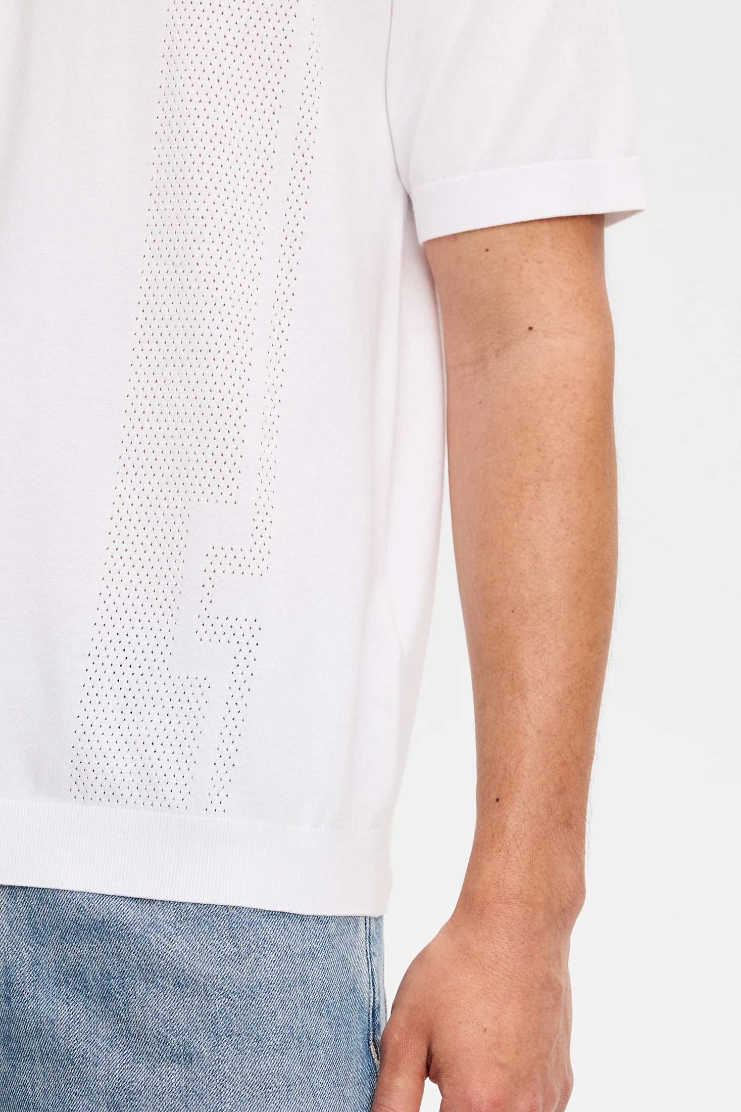 Reymond Seasonal Knit Polo / White - Image 5