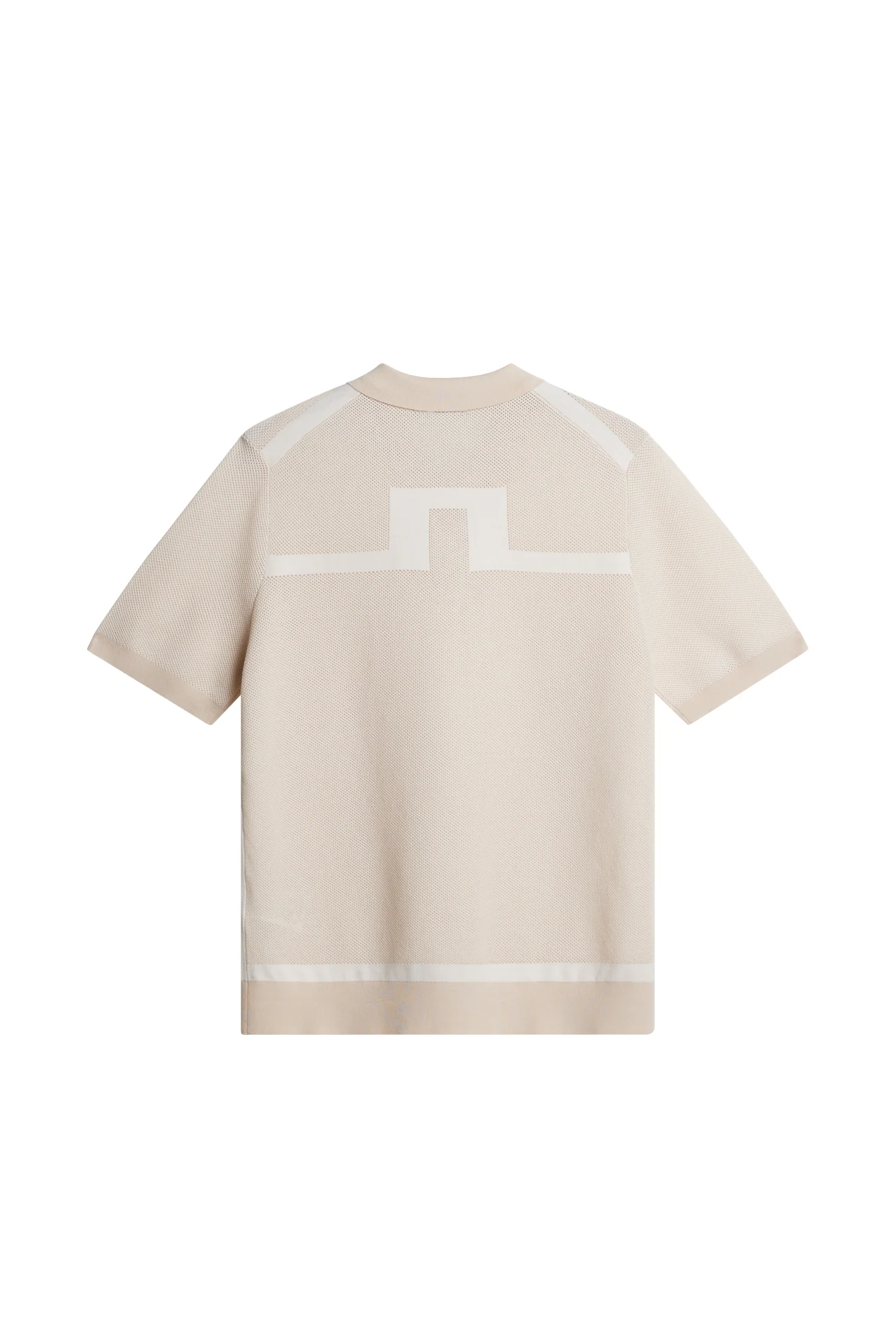 Reymond Structure Knit Polo / Moonbeam - Image 2