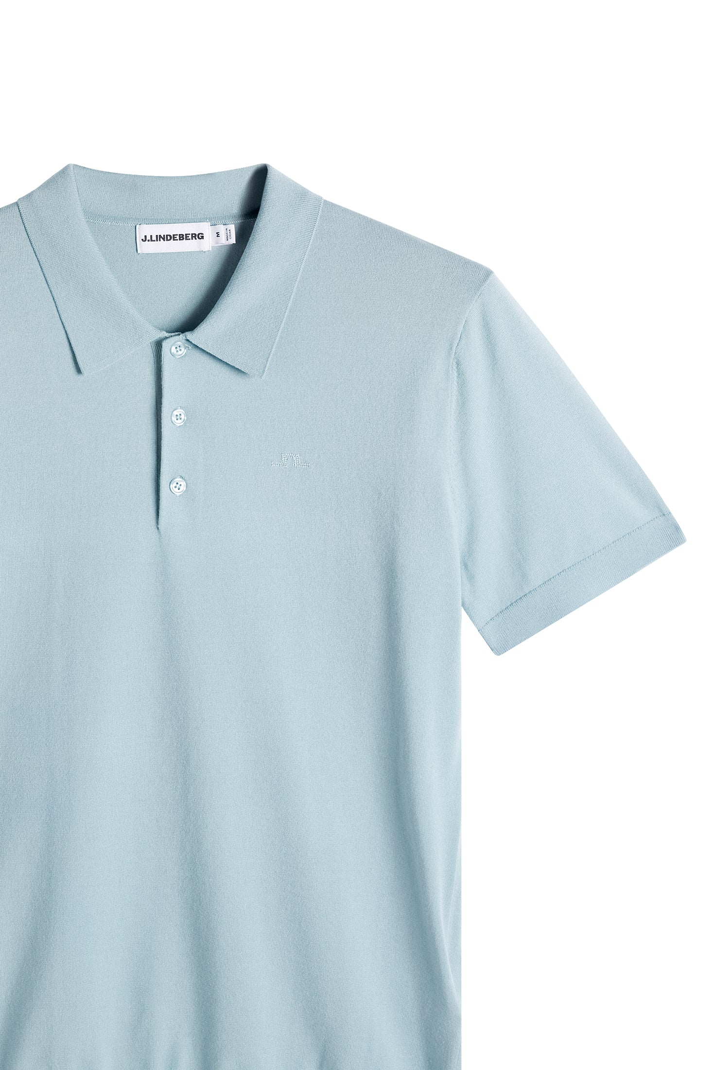Ridge Knitted Polo / Forget-Me-Not - Image 6