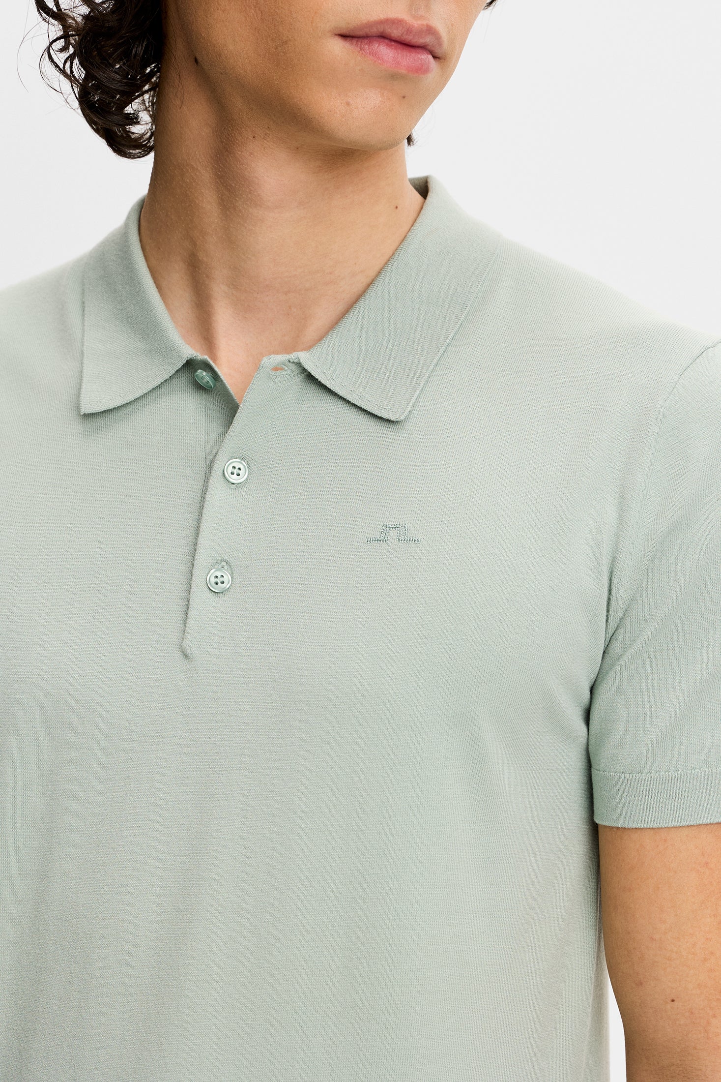 Ridge Knitted Polo / Jadeite - Image 5