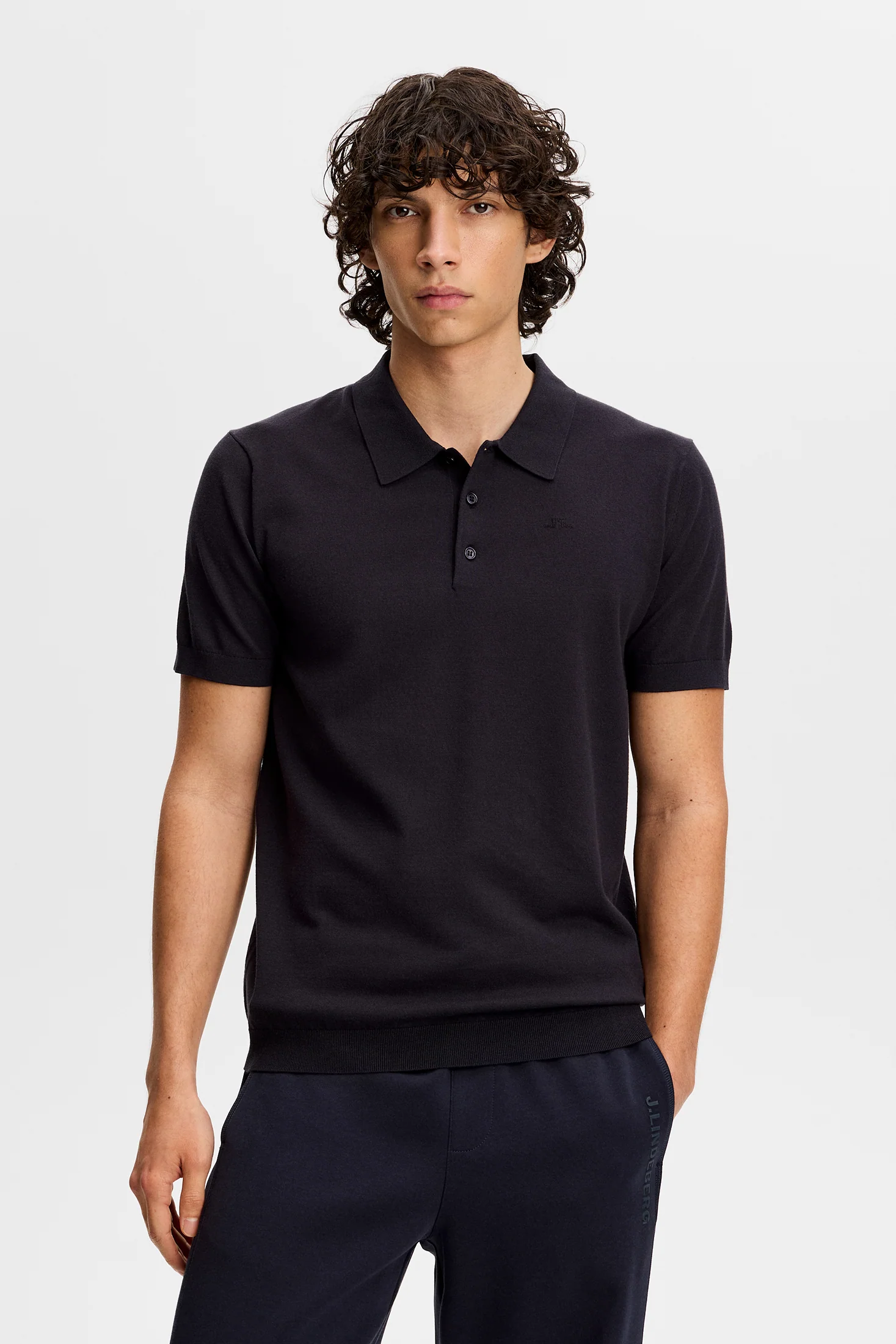 Ridge Knitted Polo / JL Navy - Image 2
