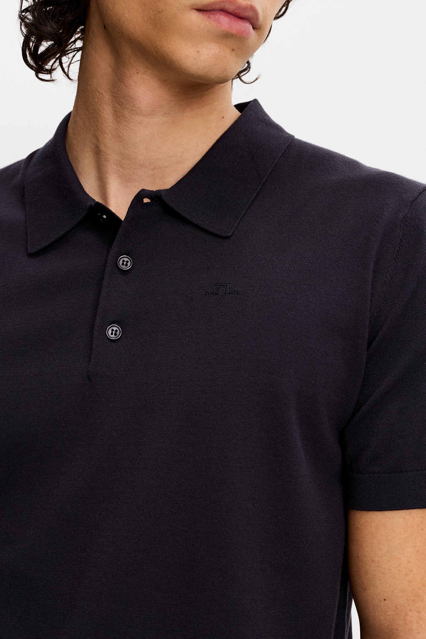 Ridge Knitted Polo / JL Navy - Image 5