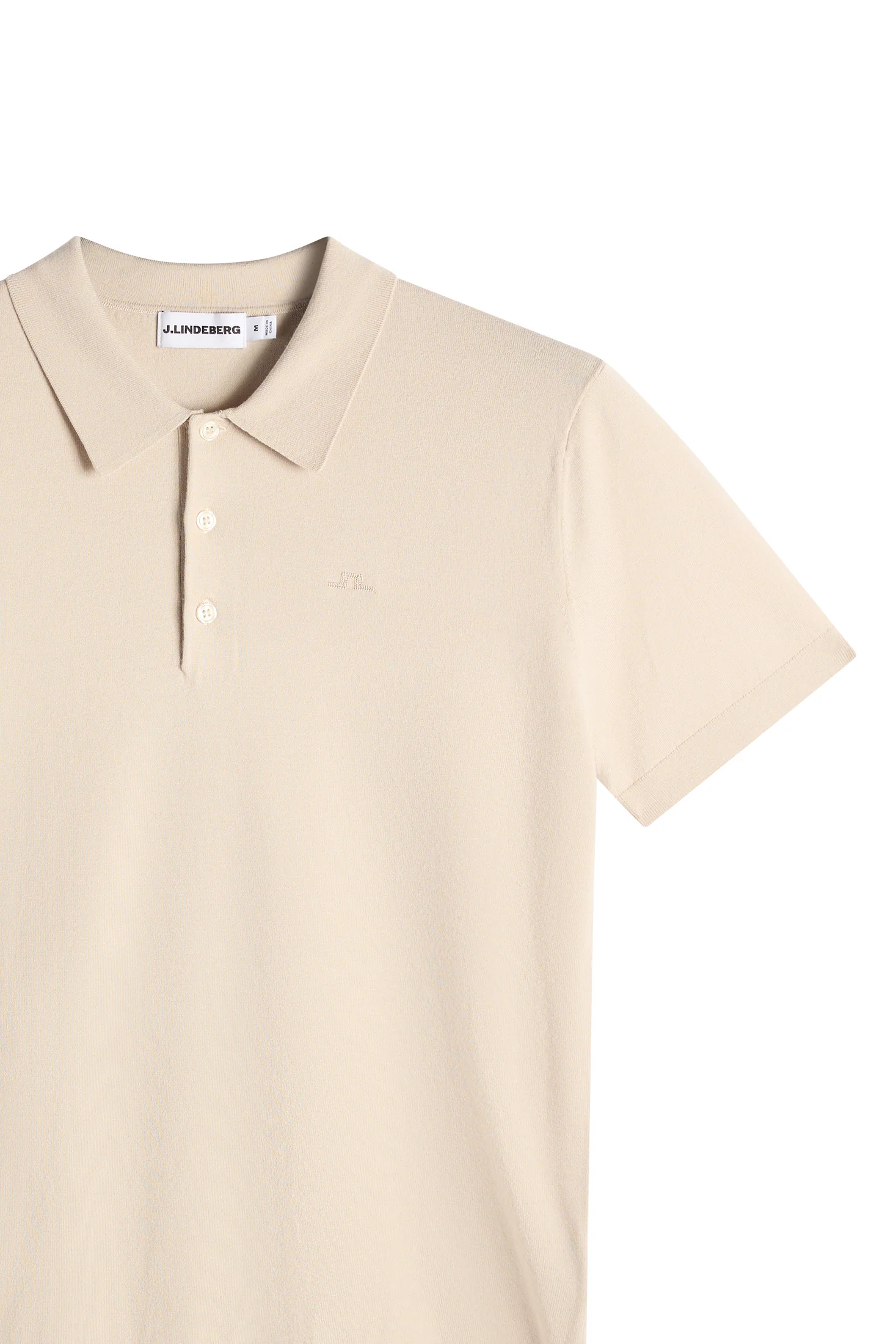 Ridge Knitted Polo / Moonbeam - Image 6