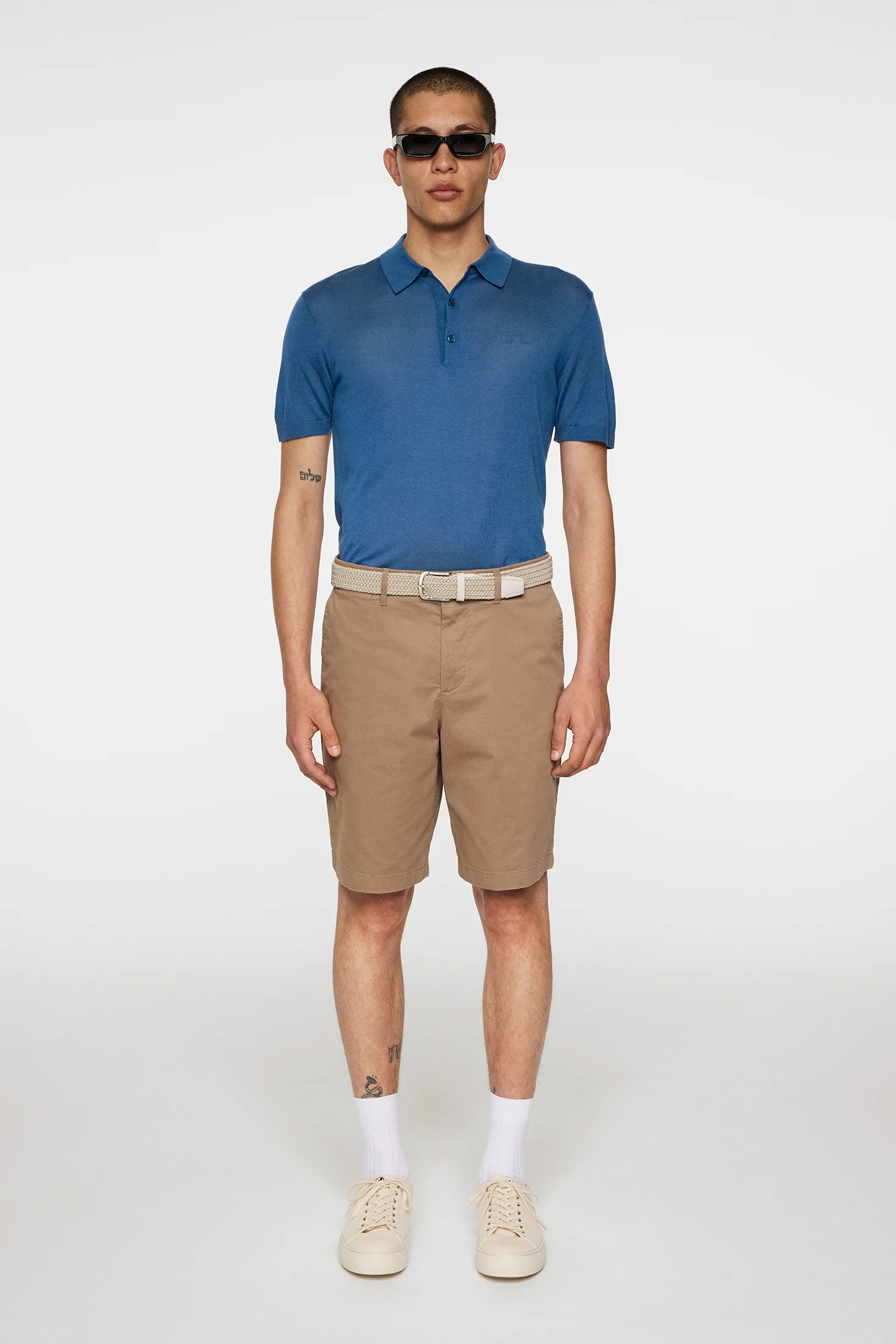 Ridge Lyocell Silk Polo / Dark Blue - Image 4